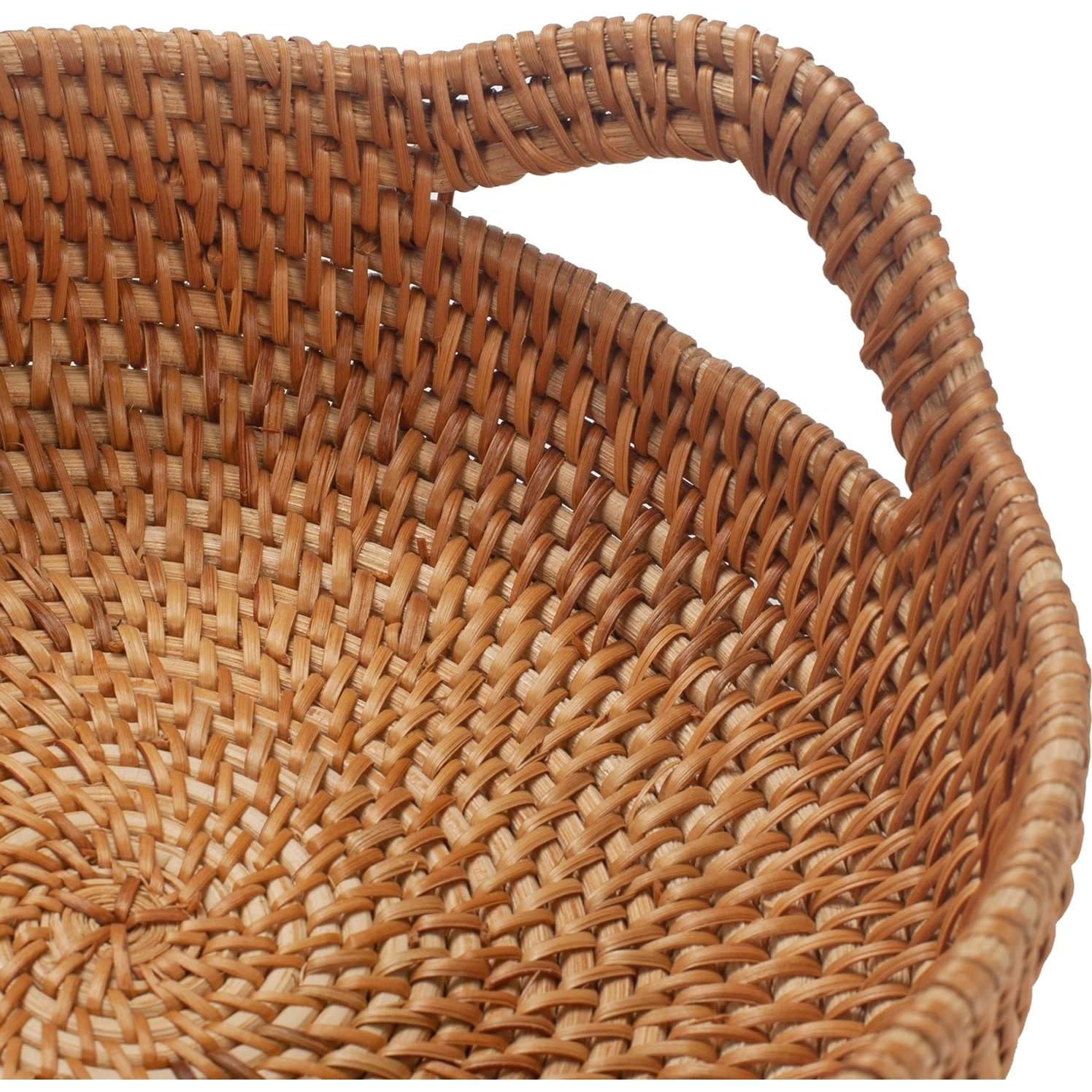 Cesta de Almacenamiento de Ratán XIMISISE Juego de 2