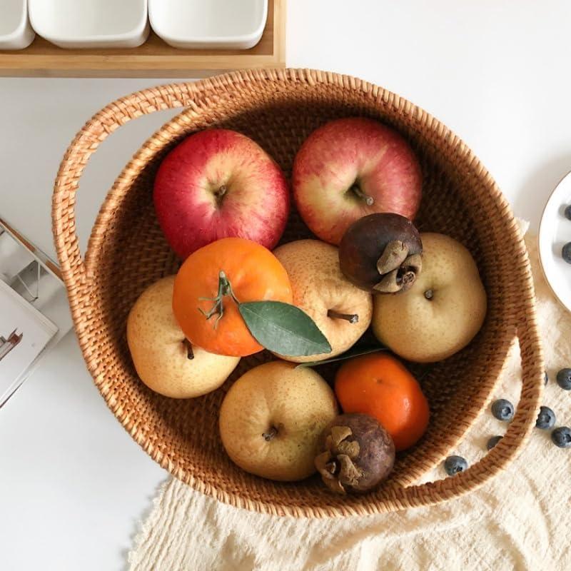 Cesta de Almacenamiento de Ratán XIMISISE Juego de 2