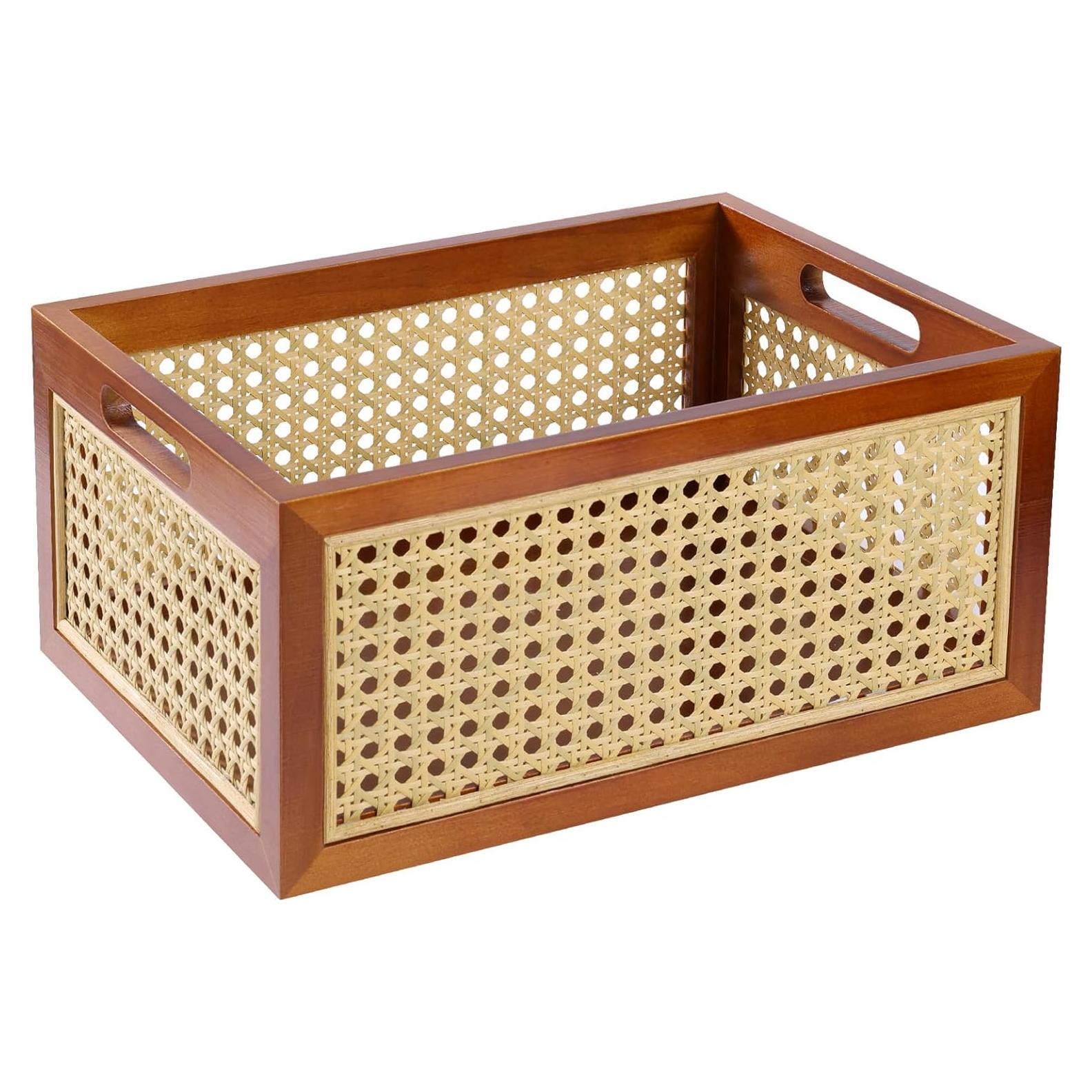 Cesta de Almacenamiento de Mimbre LaMorée 30x20x13 cm Bohemia