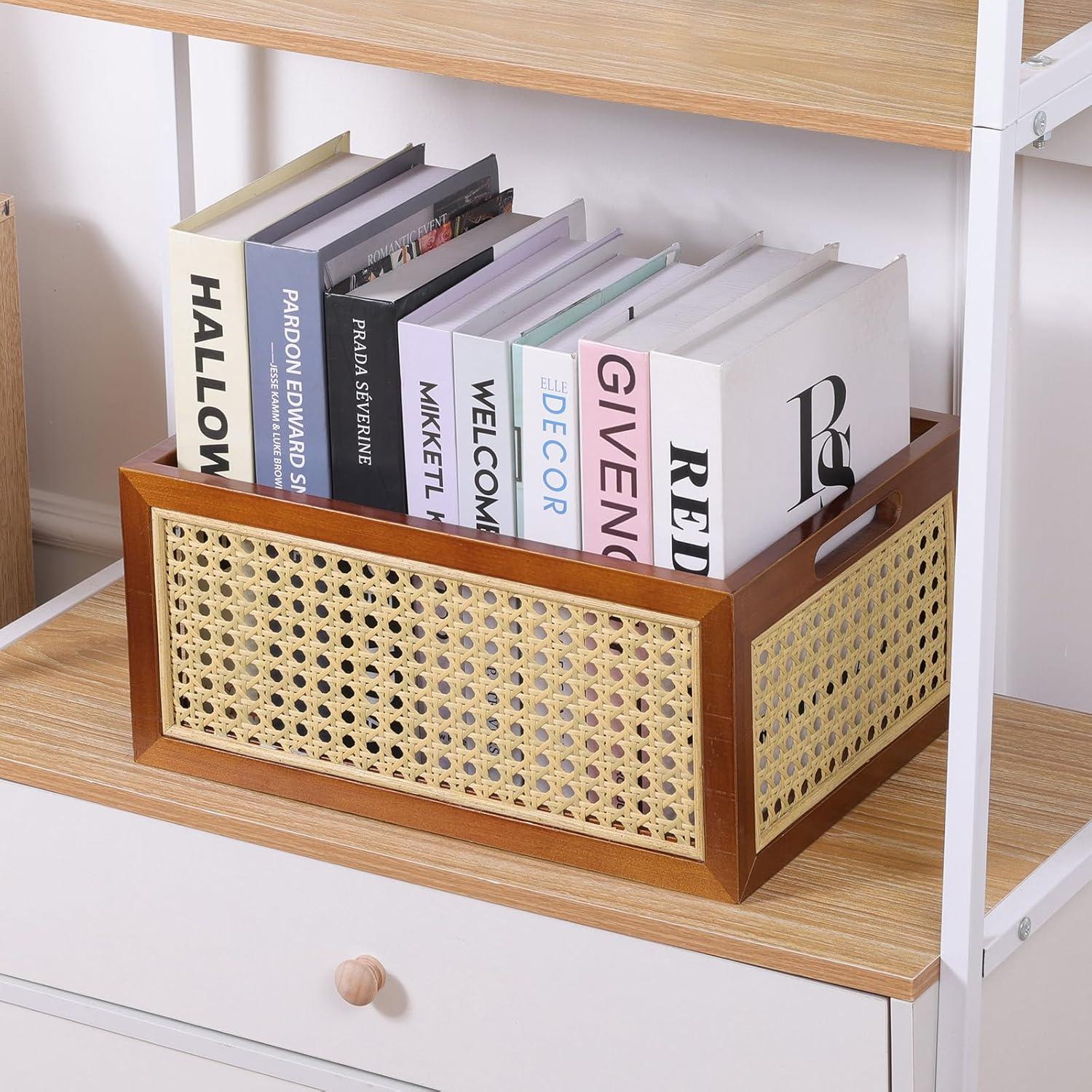 Cesta de Almacenamiento de Mimbre LaMorée 30x20x13 cm Bohemia