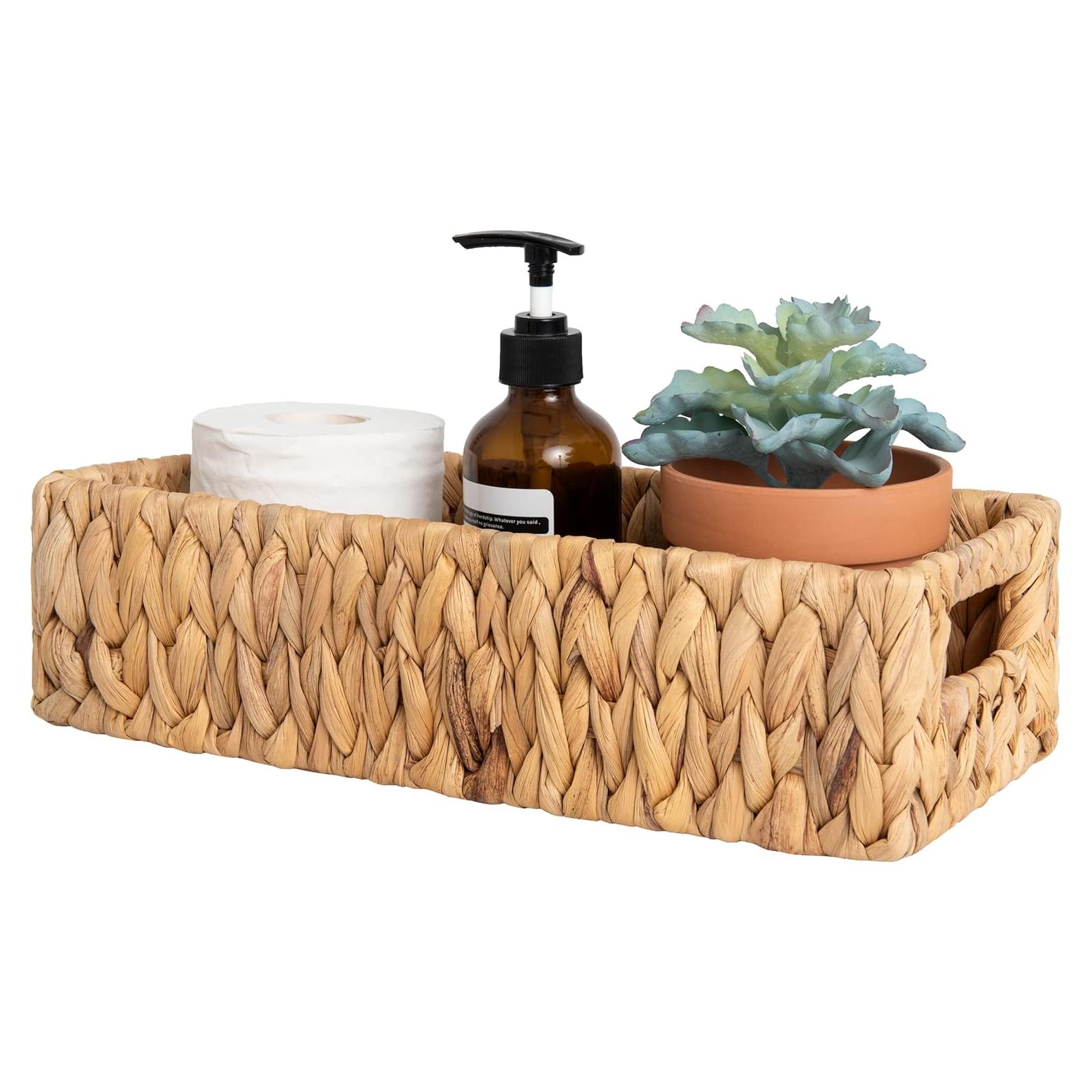 Cesta de Almacenamiento de Mimbre StorageWorks 36.2x16.5x9.5cm