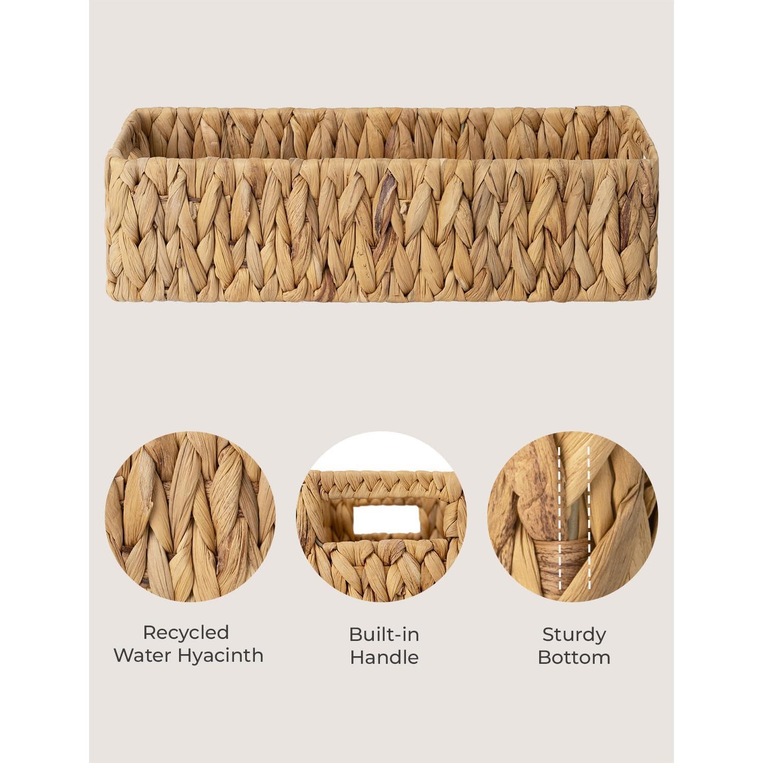 Cesta de Almacenamiento de Mimbre StorageWorks 36.2x16.5x9.5cm