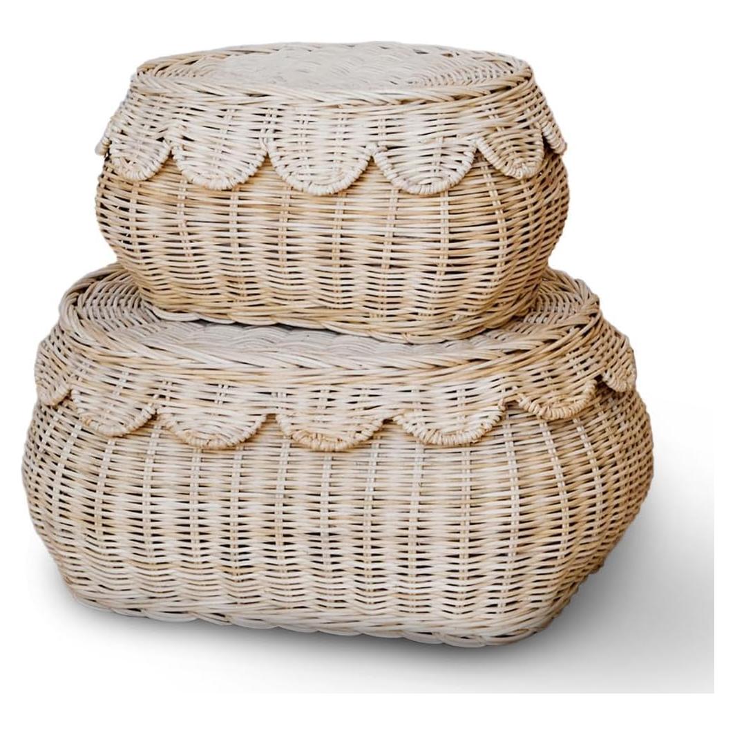 Cesta de Almacenamiento Tejida BEBE BASK Flora 38x25x15 cm