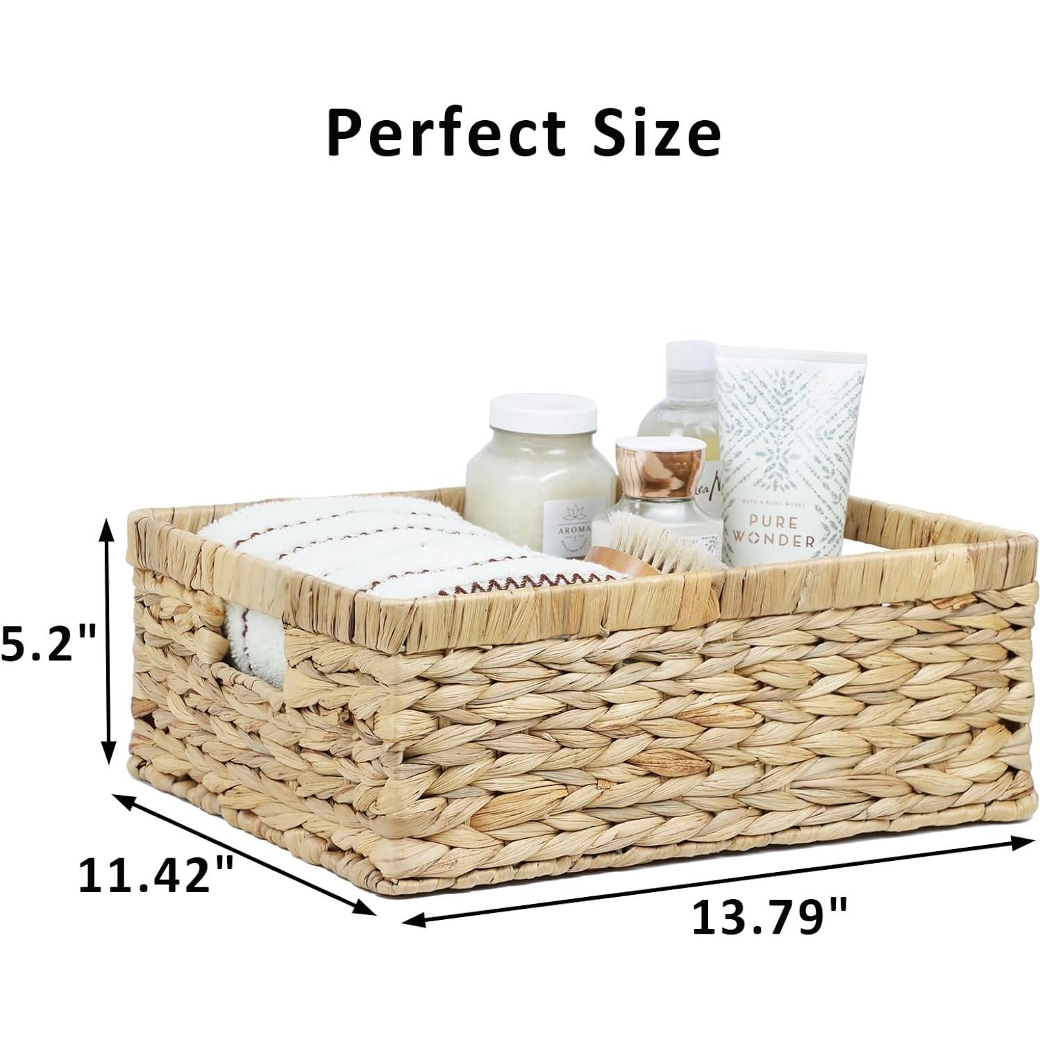 Cesta de Mimbre ORDELITE Grande Jacinto de Agua para Almacenamiento