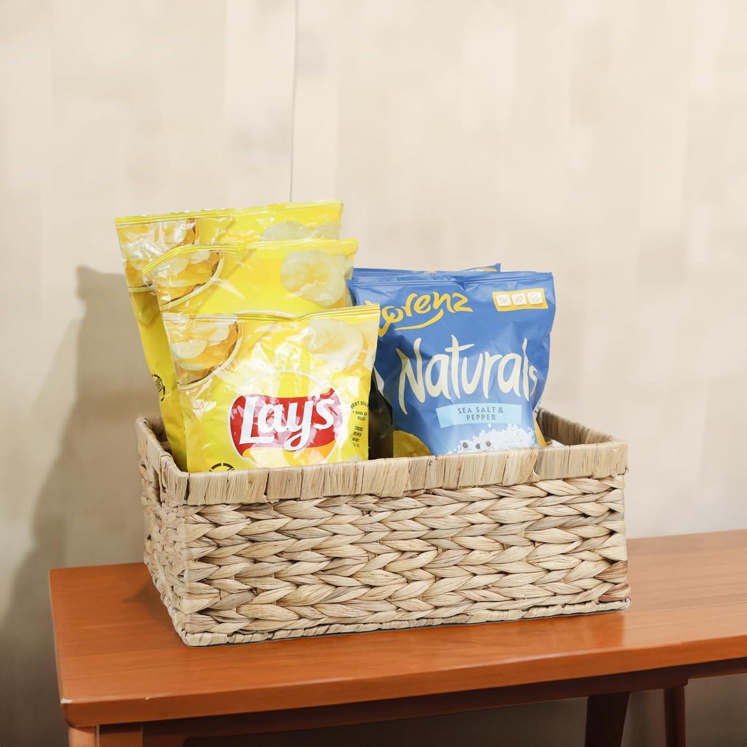 Cesta de Mimbre ORDELITE Grande Jacinto de Agua para Almacenamiento