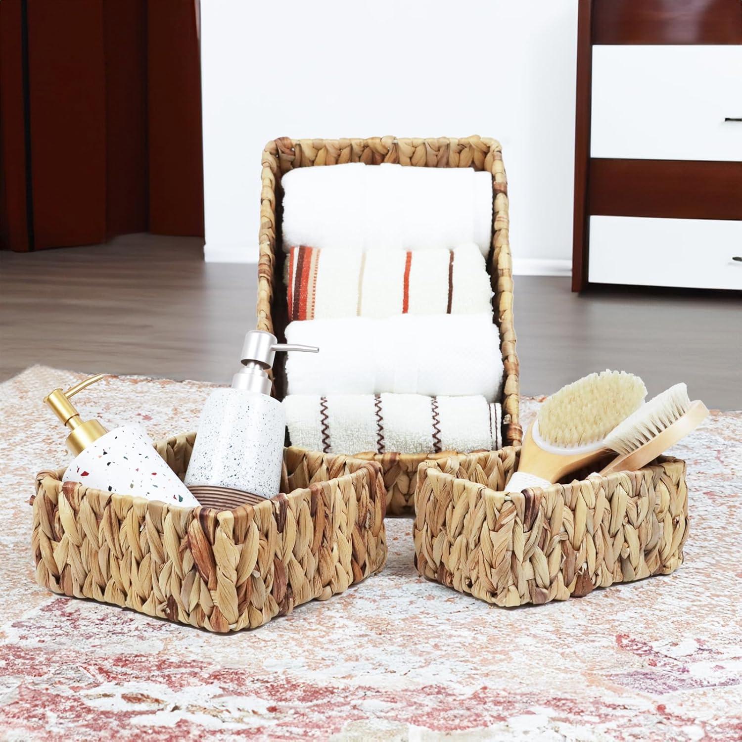 Cestas de Mimbre ORDELITE Juego de 3 para Almacenamiento