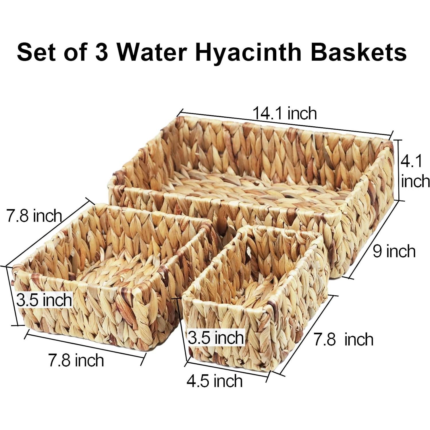 Cestas de Mimbre ORDELITE Juego de 3 para Almacenamiento