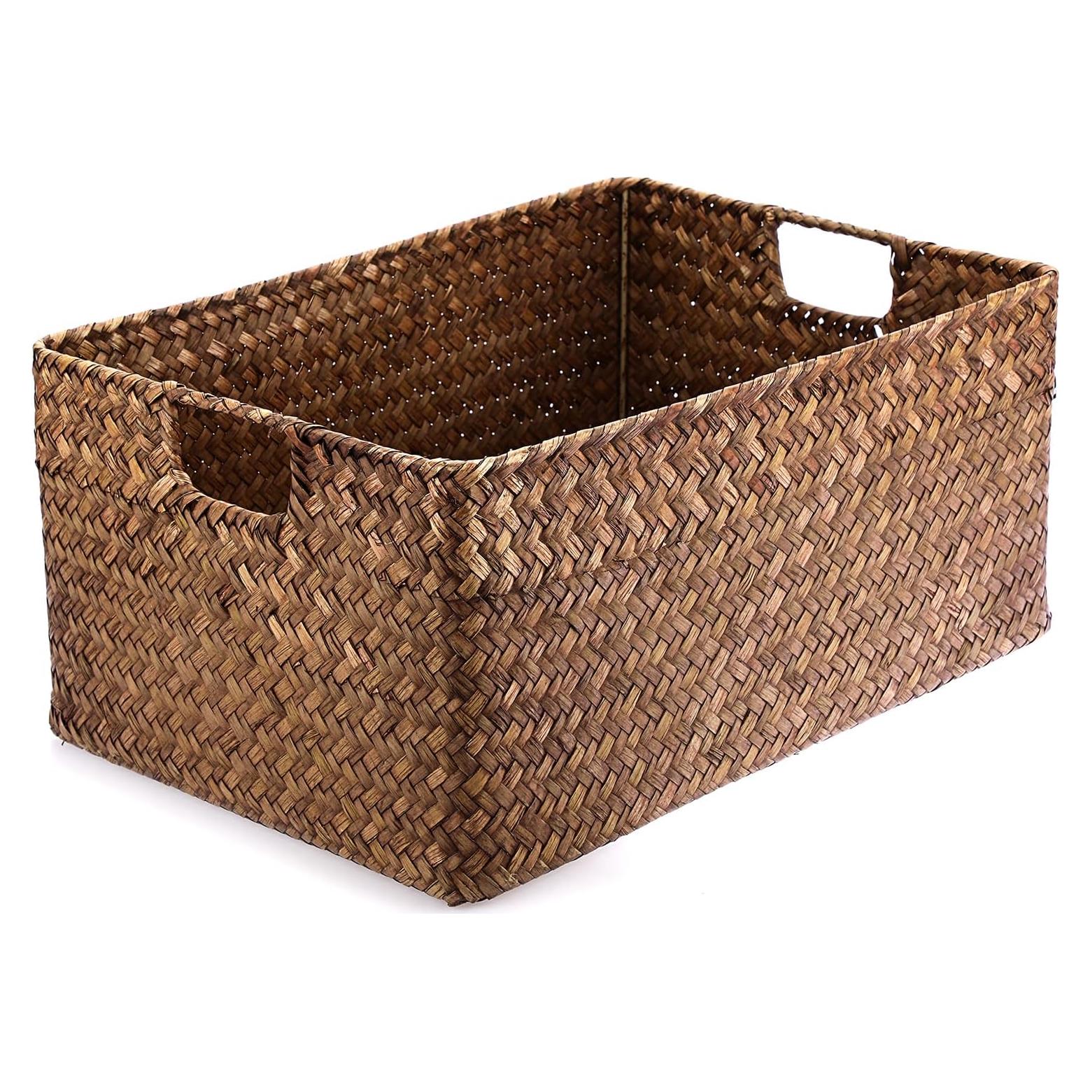 Cesta de Almacenamiento Hipiwe de Hierba Marina 41x30cm