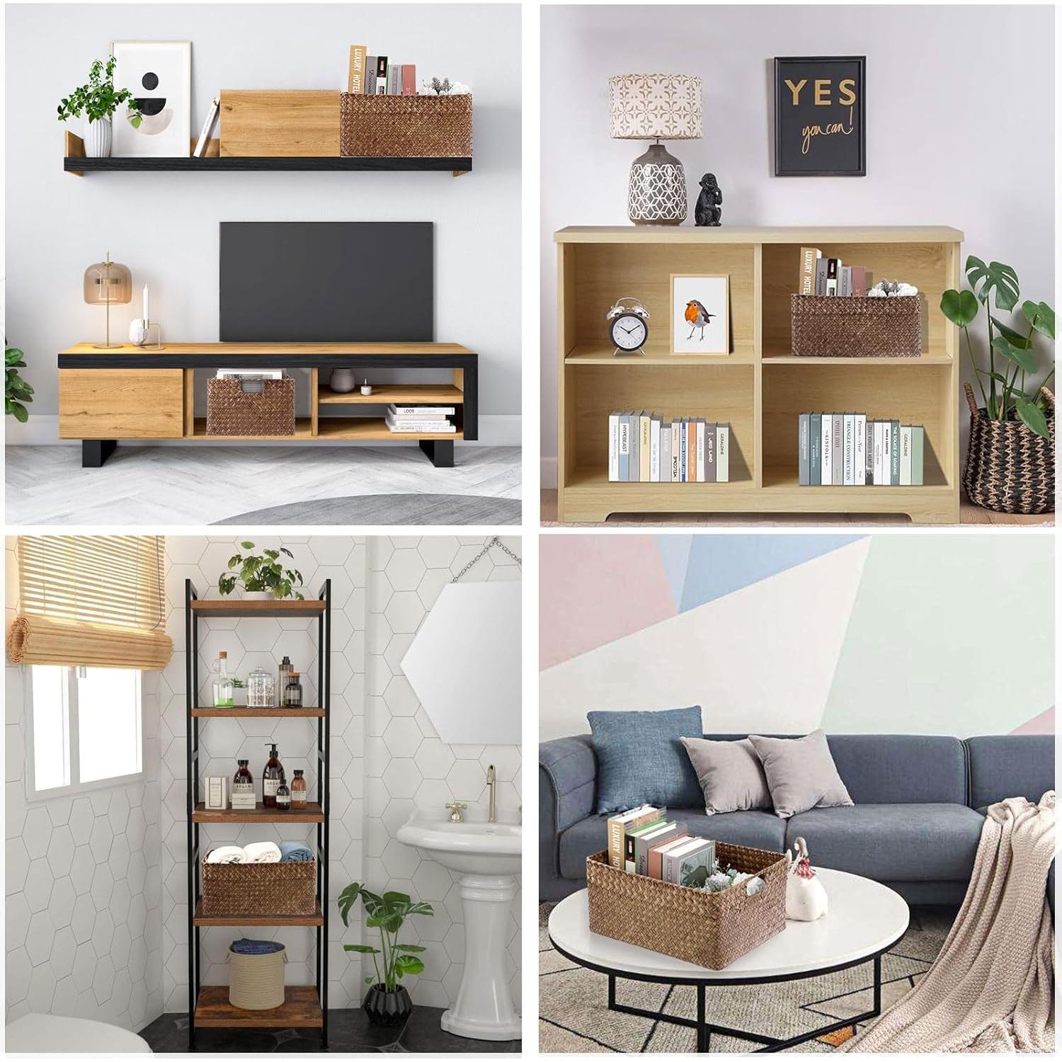 Cesta de Almacenamiento Hipiwe de Hierba Marina 41x30cm