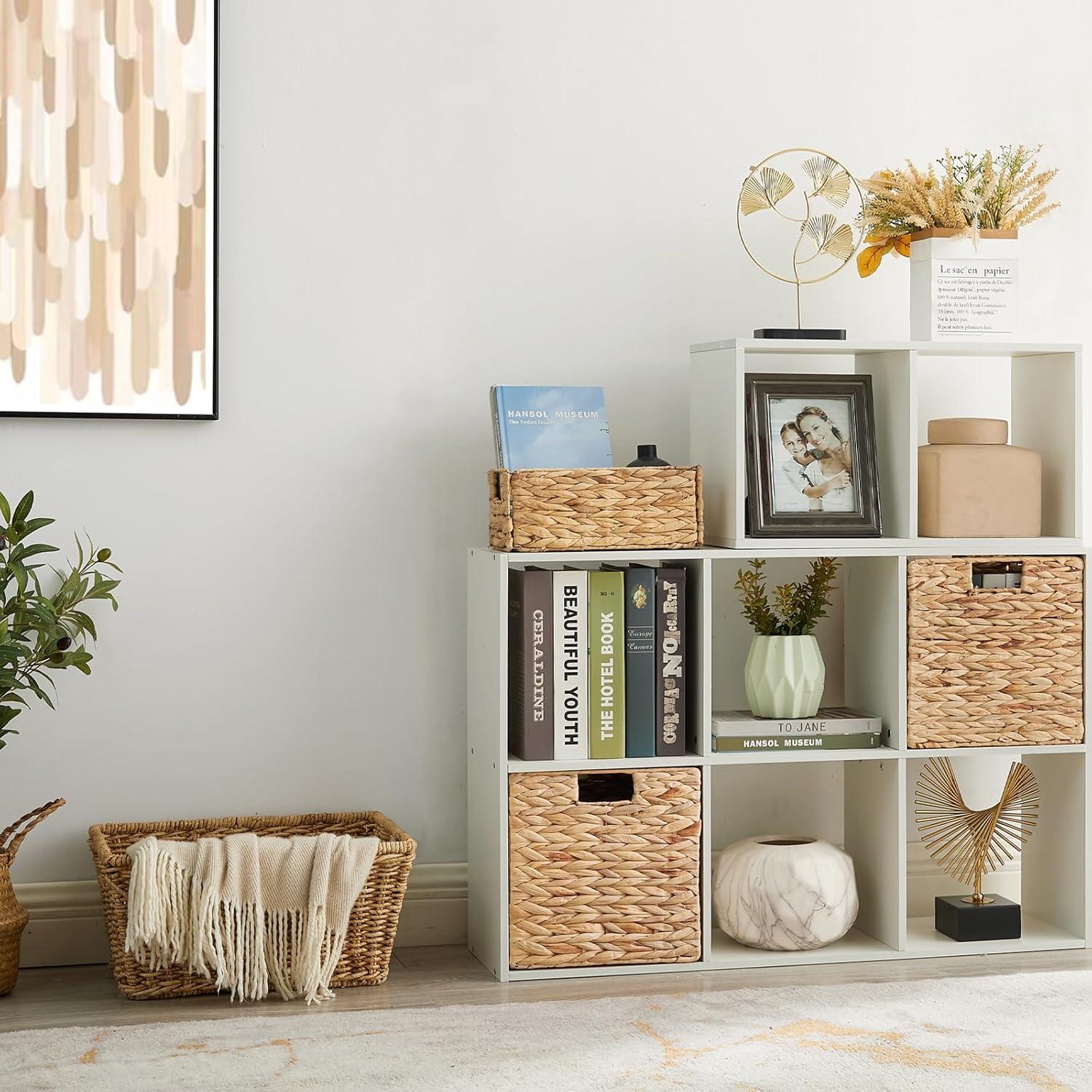 Cesta de Almacenamiento Vagusicc 9x9 cm Jacinto de Agua Juego de 2