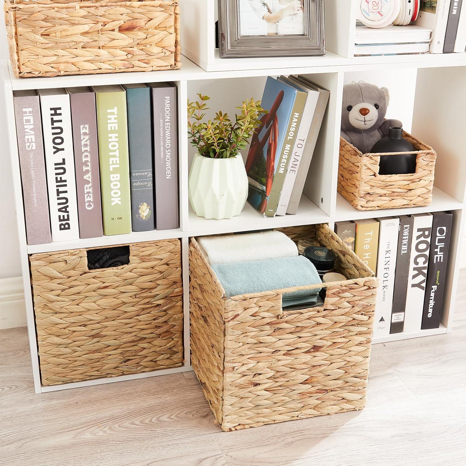 Cesta de Almacenamiento Vagusicc 9x9 cm Jacinto de Agua Juego de 2