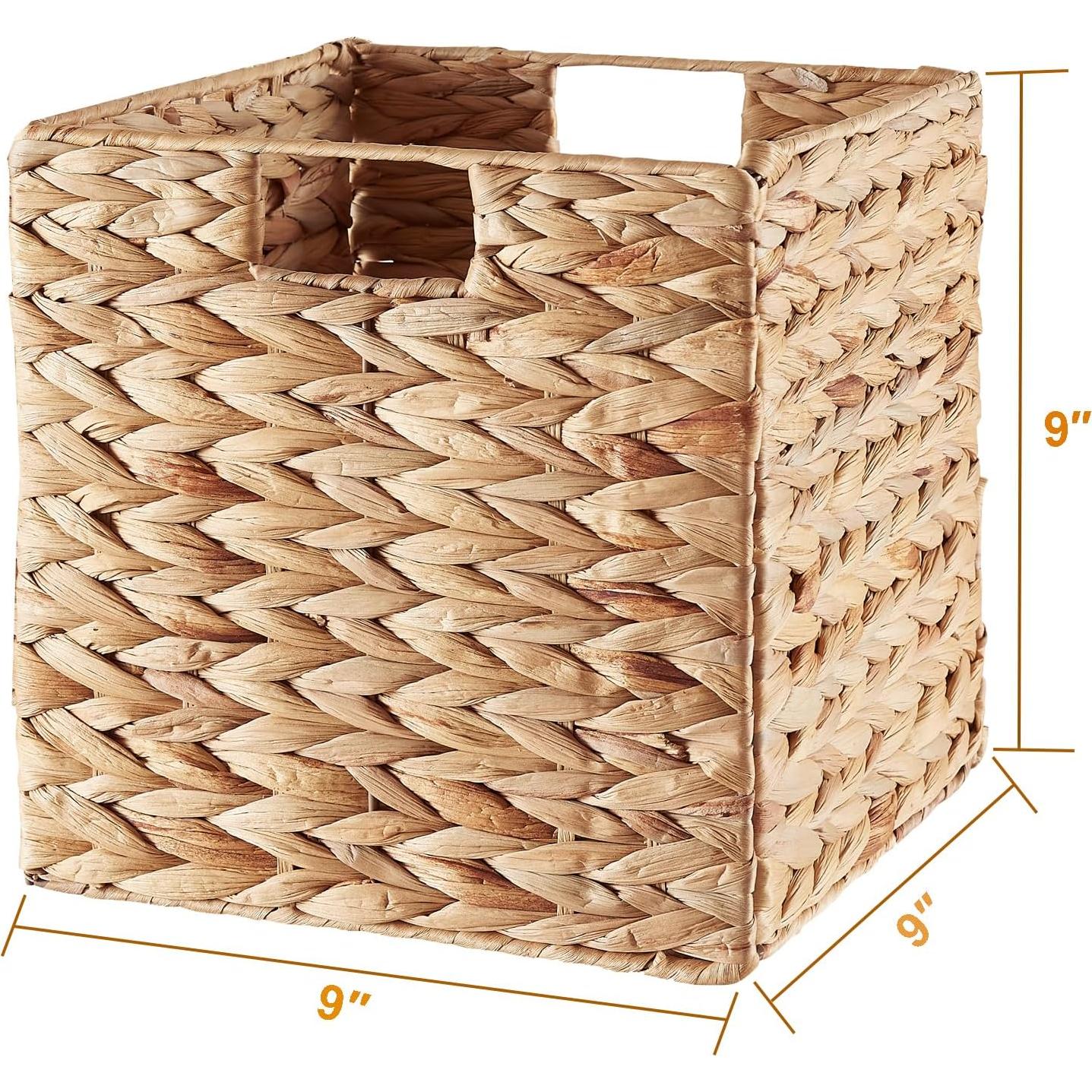 Cesta de Almacenamiento Vagusicc 9x9 cm Jacinto de Agua Juego de 2
