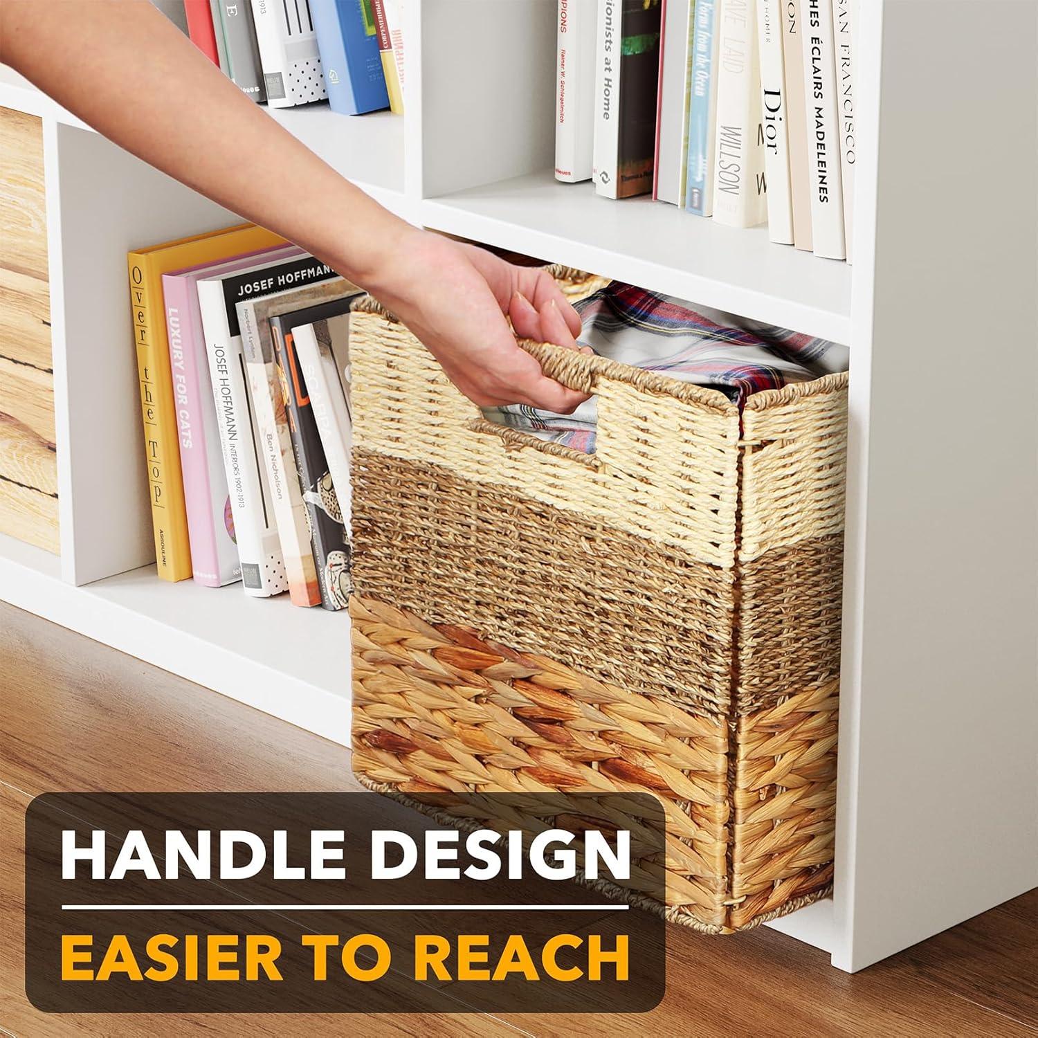 Canastas de Mimbre SpaceAid 4 Pack 30.48 cm Diseño 3 Patrones