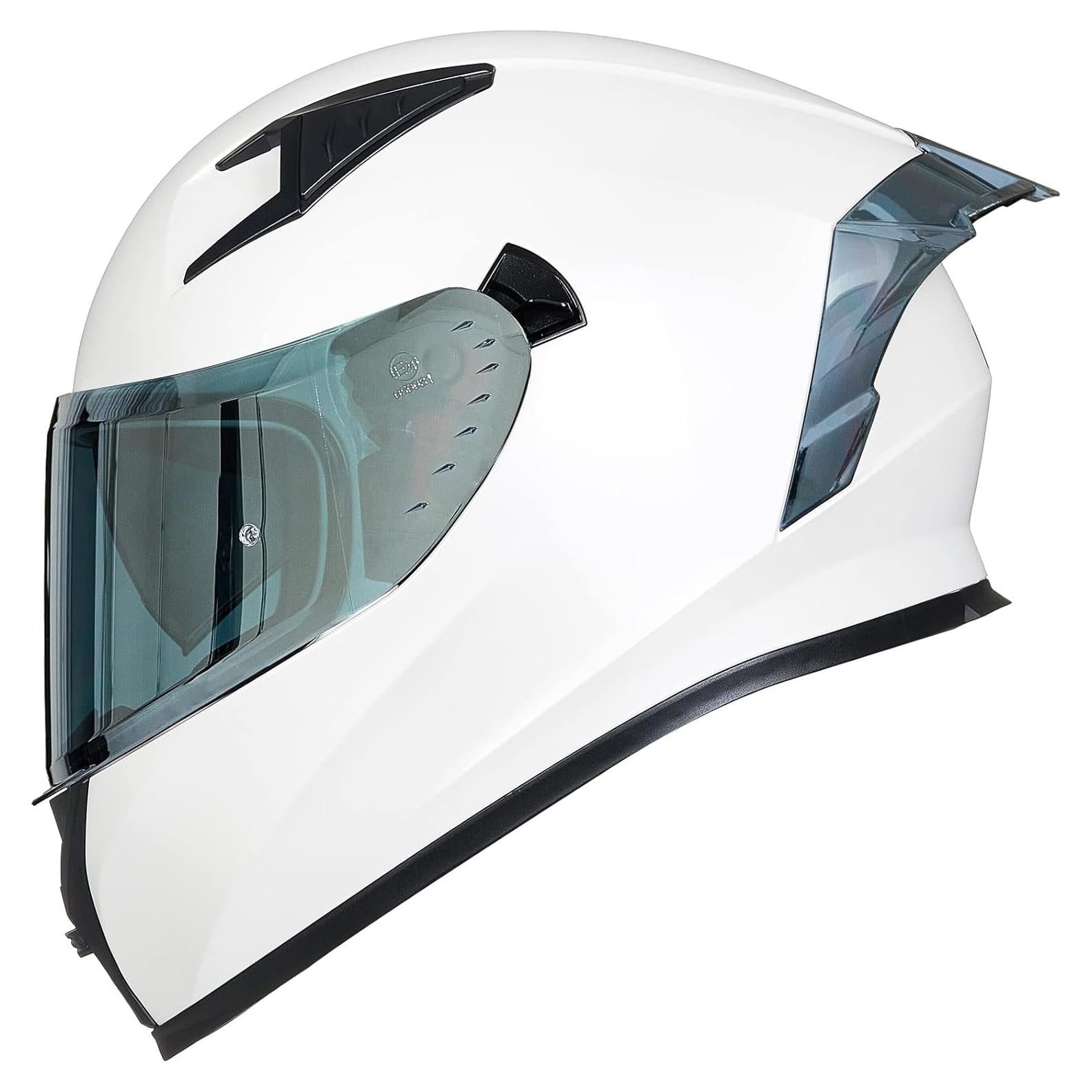 Casco de Motocicleta ILM Z501 Rojo Armadura con Visera