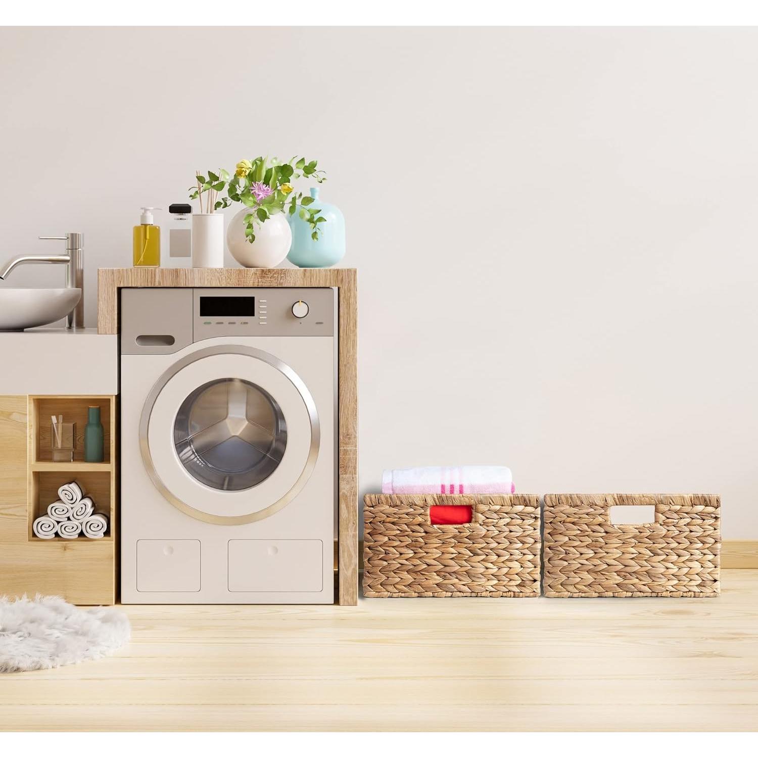 Cestas de Almacenamiento Tejidas BARIEN - Juego de 3 - Natural