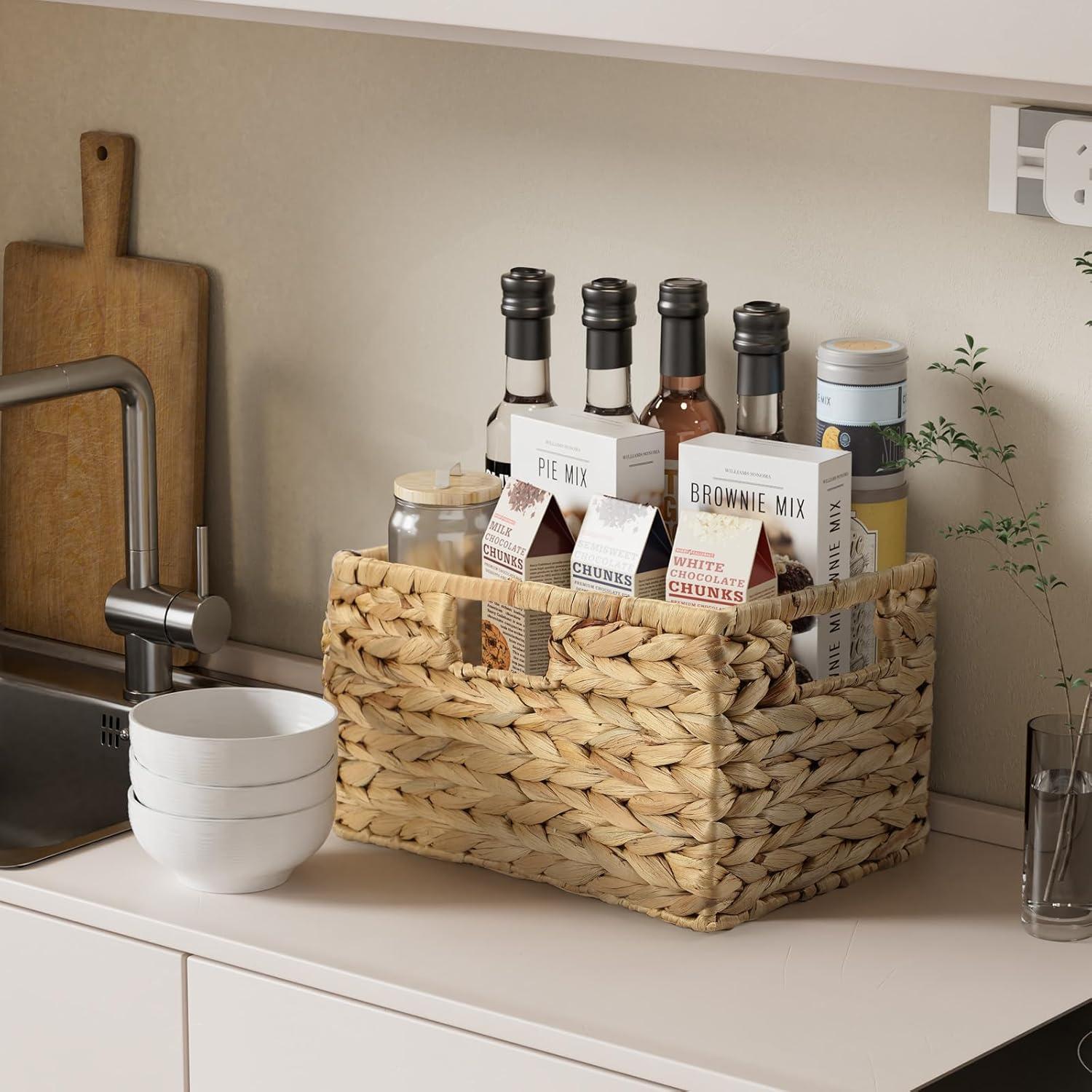 Cestas de Almacenamiento de Mimbre XLHOMO - 32x19 cm y 30x17 cm