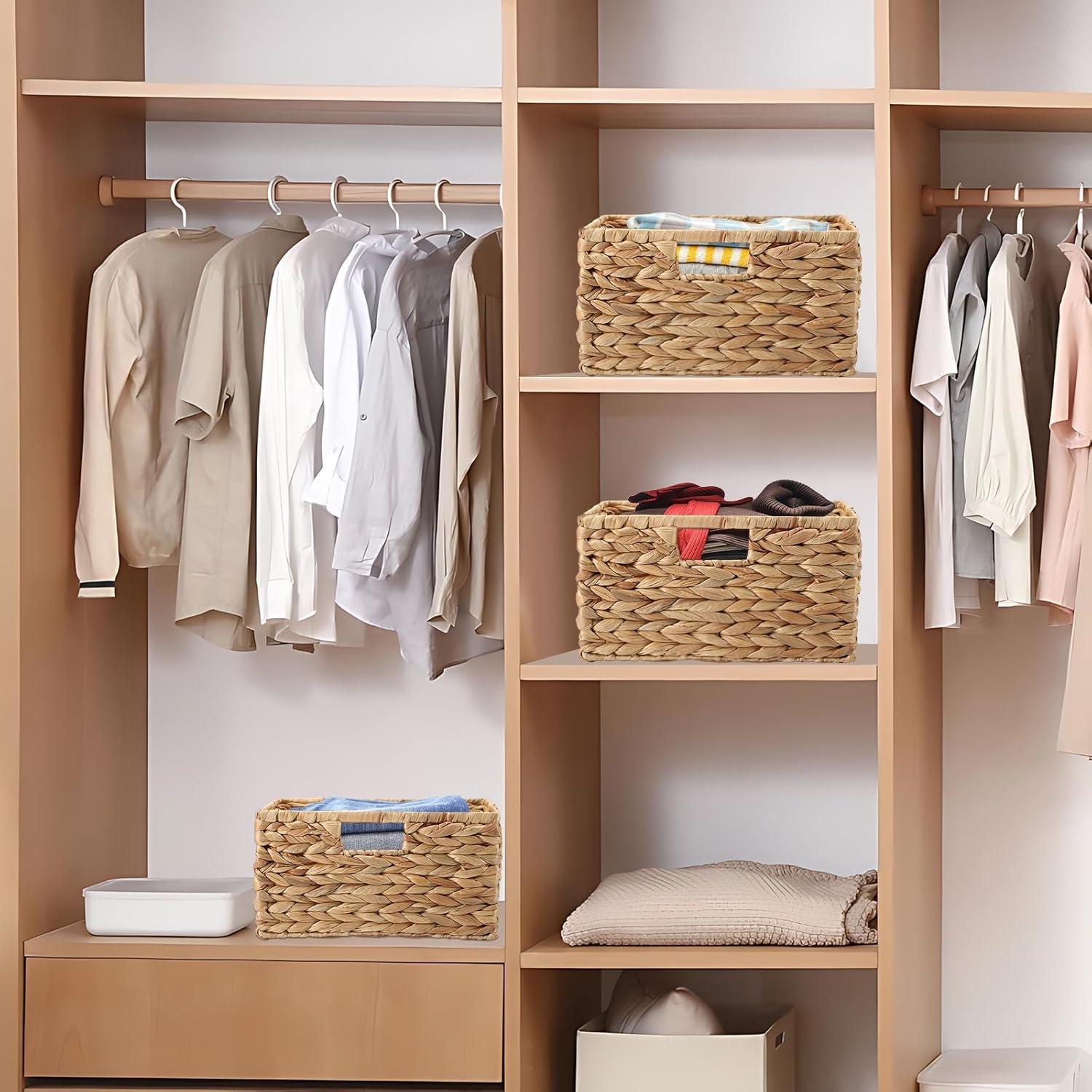 Cestas de Almacenamiento de Mimbre XLHOMO - 32x19 cm y 30x17 cm