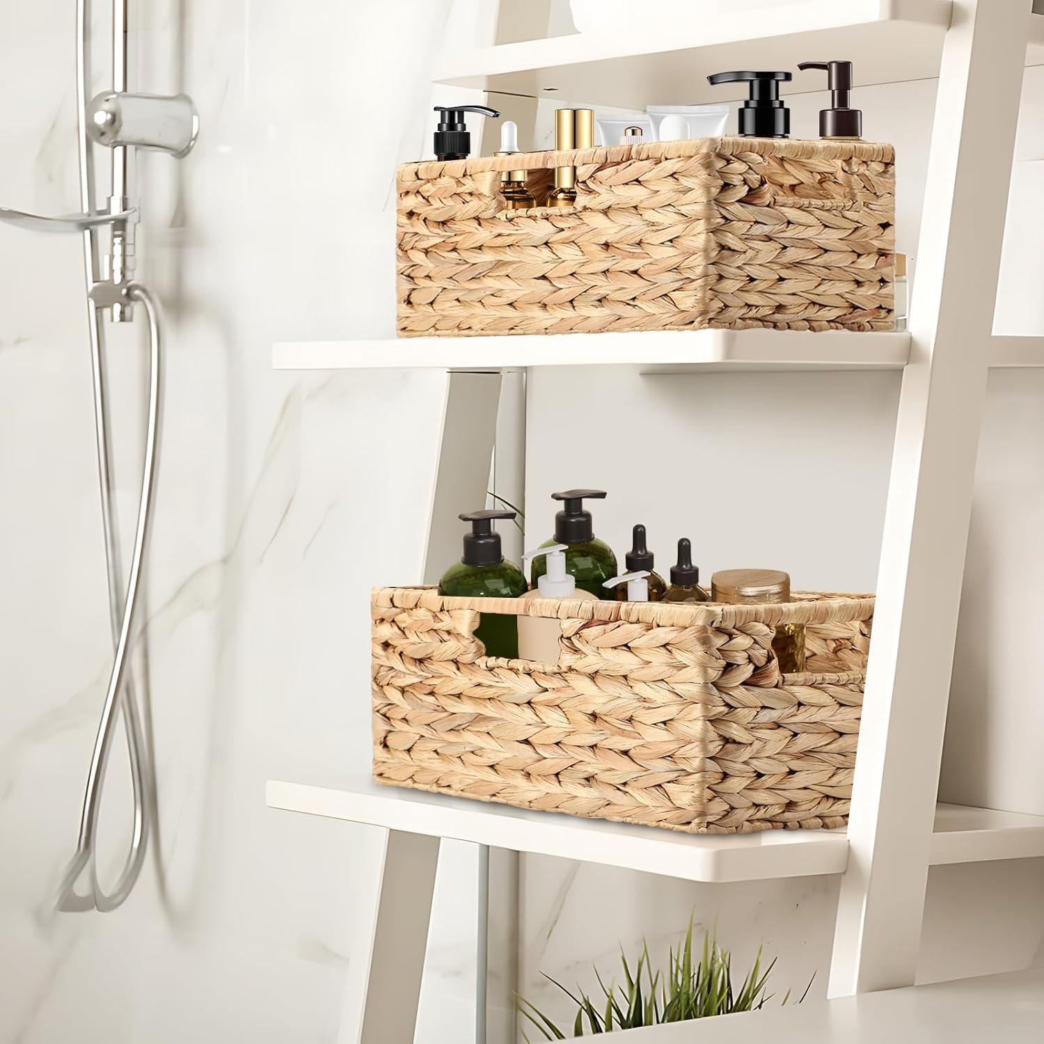 Cestas de Almacenamiento de Mimbre XLHOMO - 32x19 cm y 30x17 cm