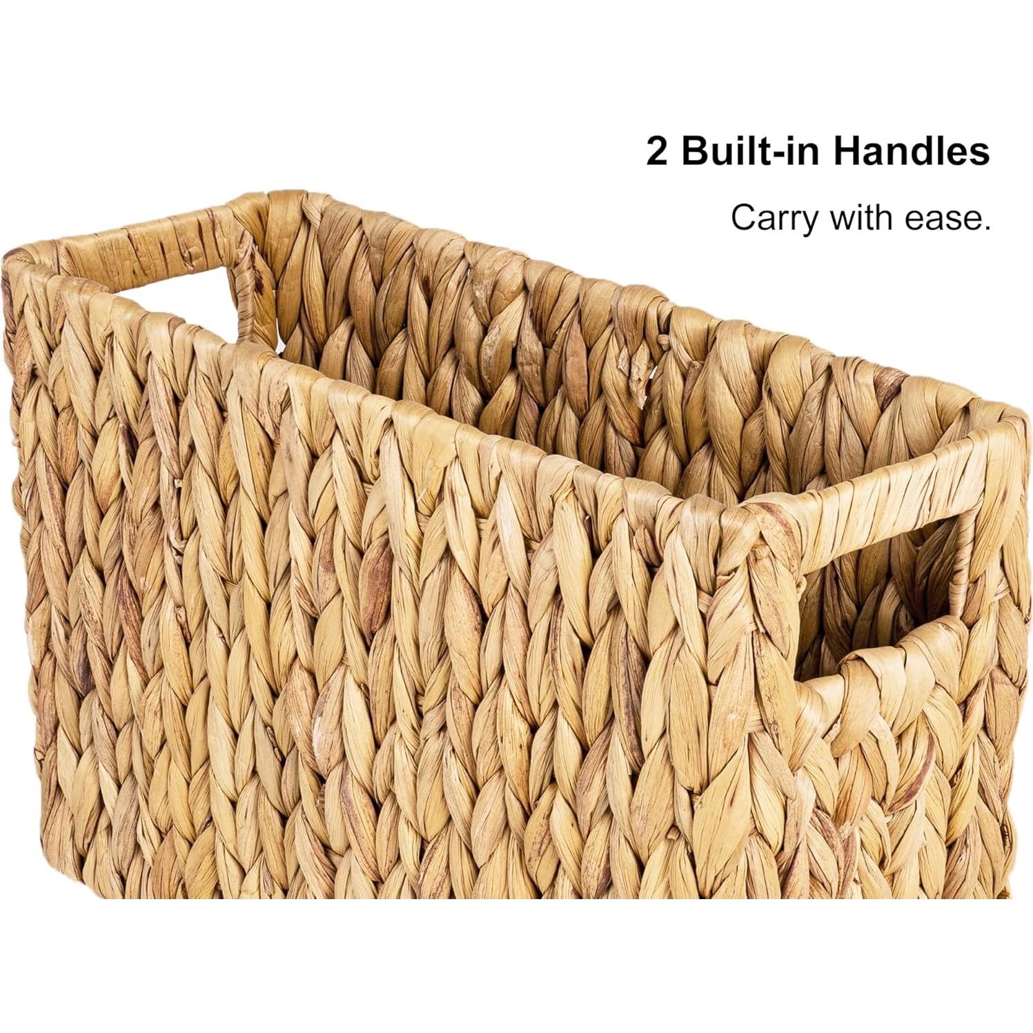 Soporte de Revistas StorageWorks de Juncos de Agua Natural 38x15x26cm