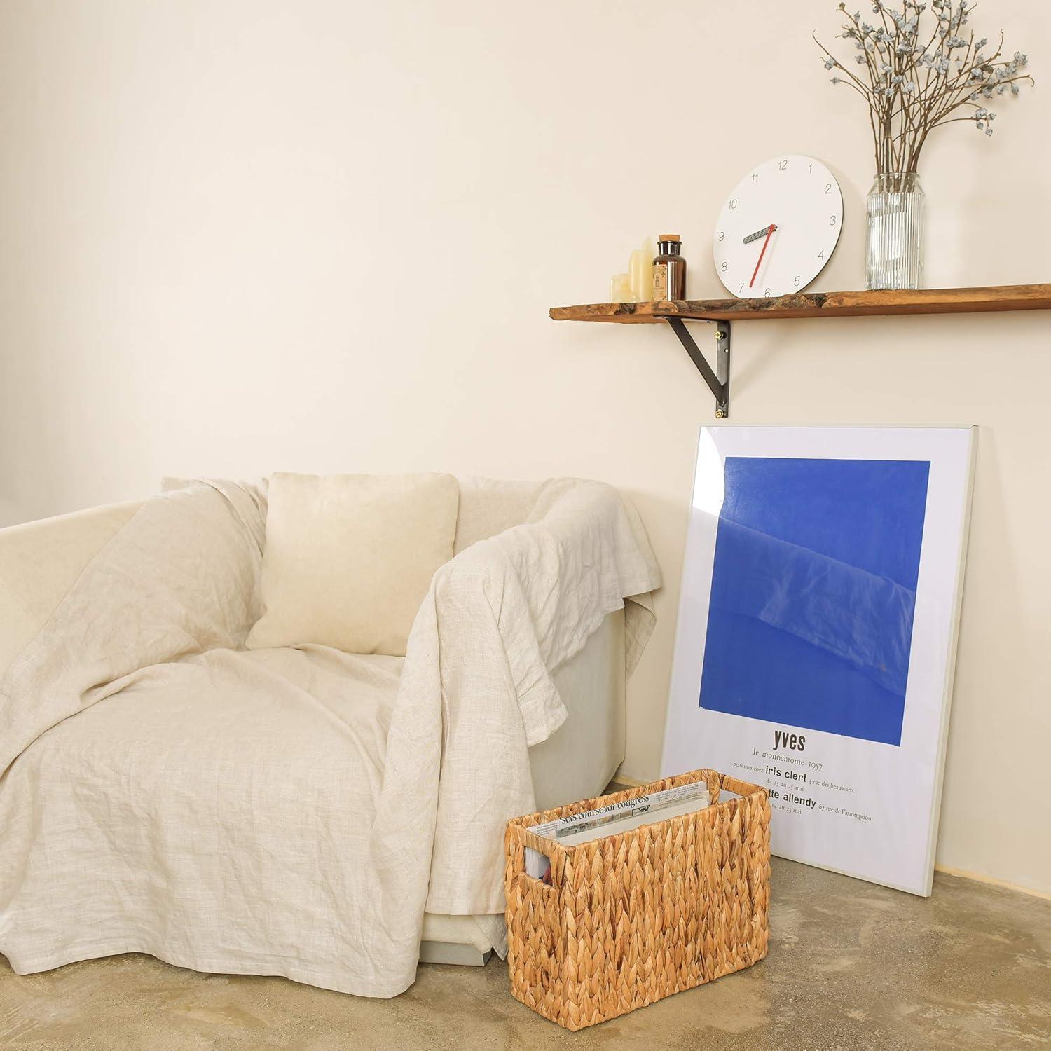 Soporte de Revistas StorageWorks de Juncos de Agua Natural 38x15x26cm