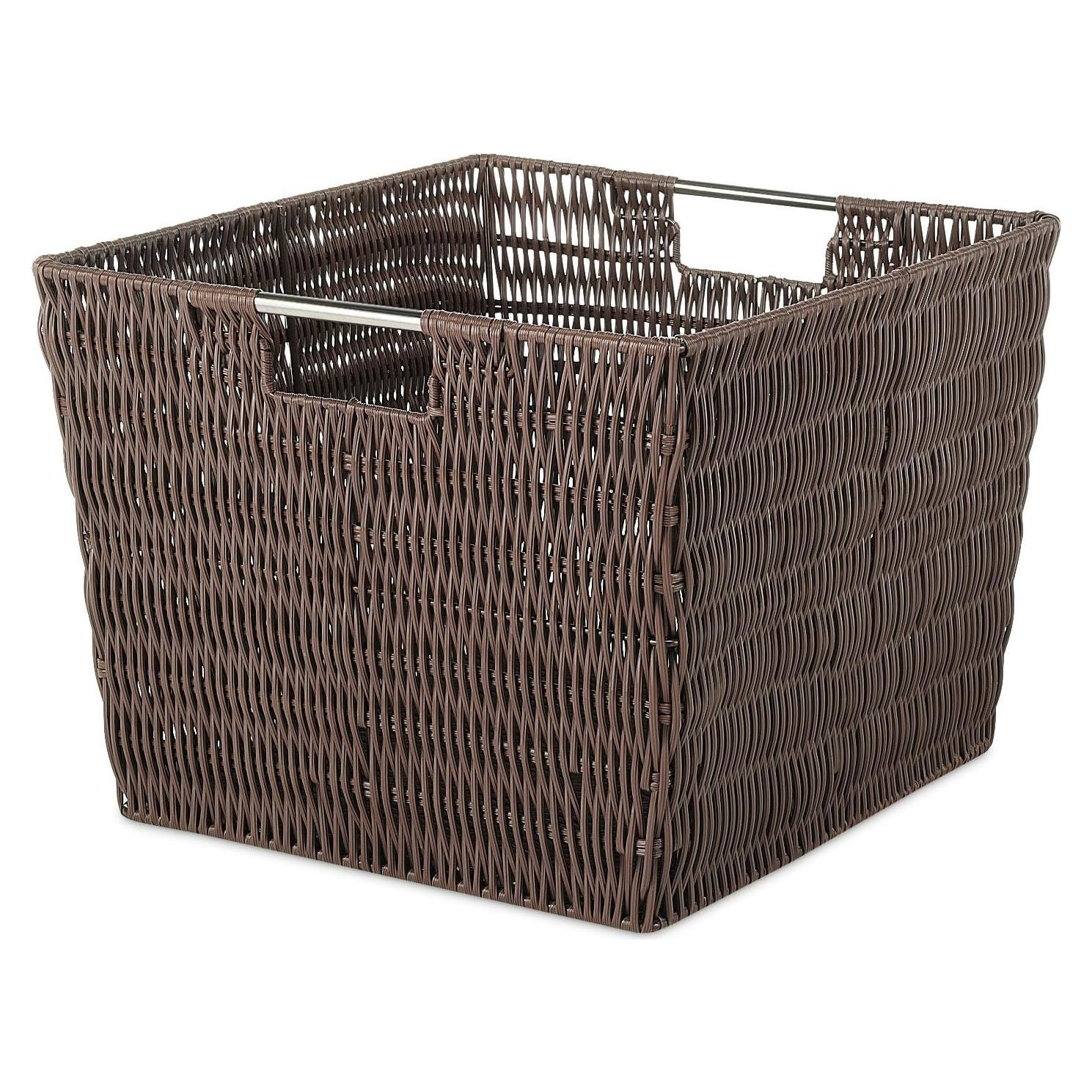 Cesta de Almacenamiento Rattique Whitmor 33x38x24.9 cm Marrón