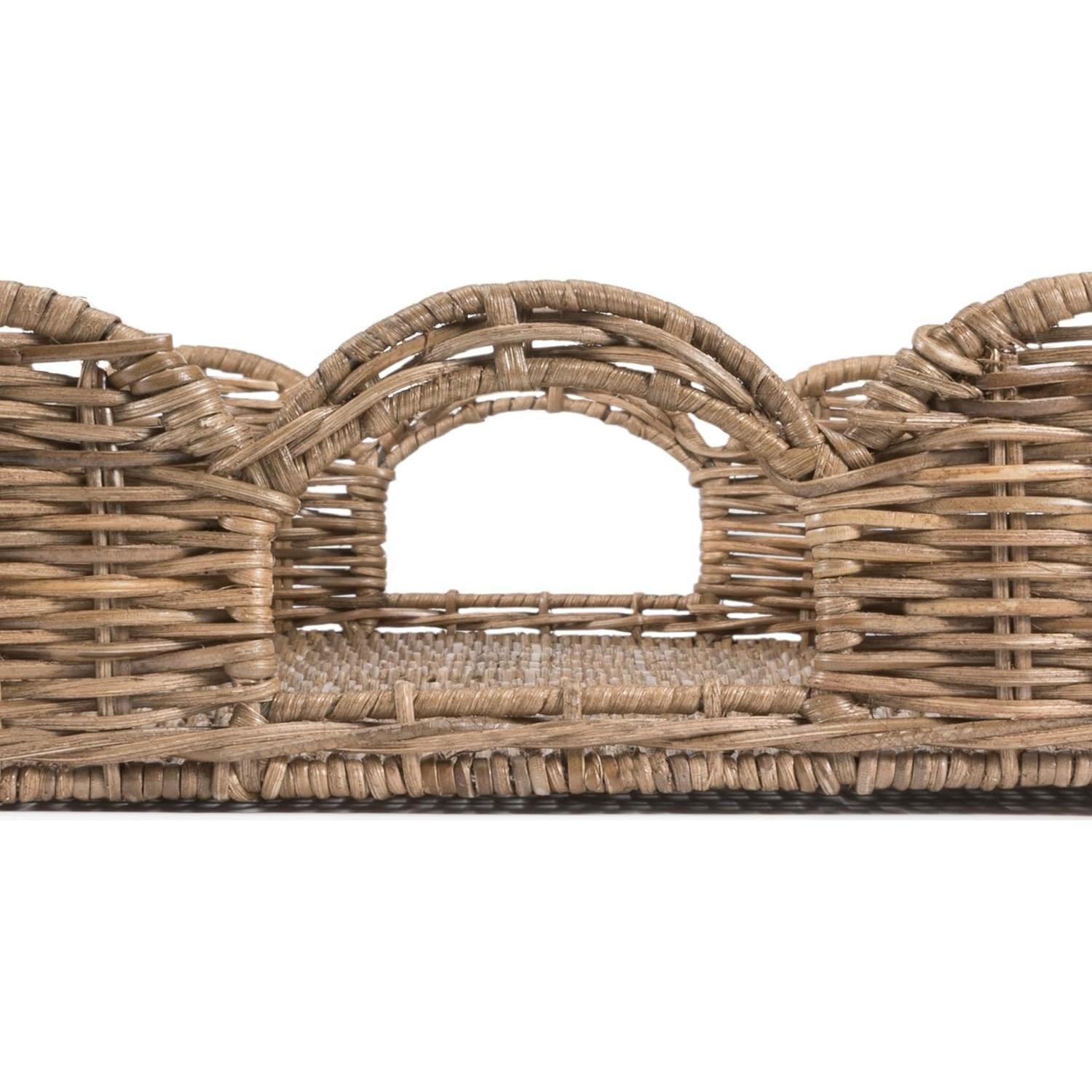 Bandeja de Ratan Tejida a Mano happimess TRY1000A 54.6 cm