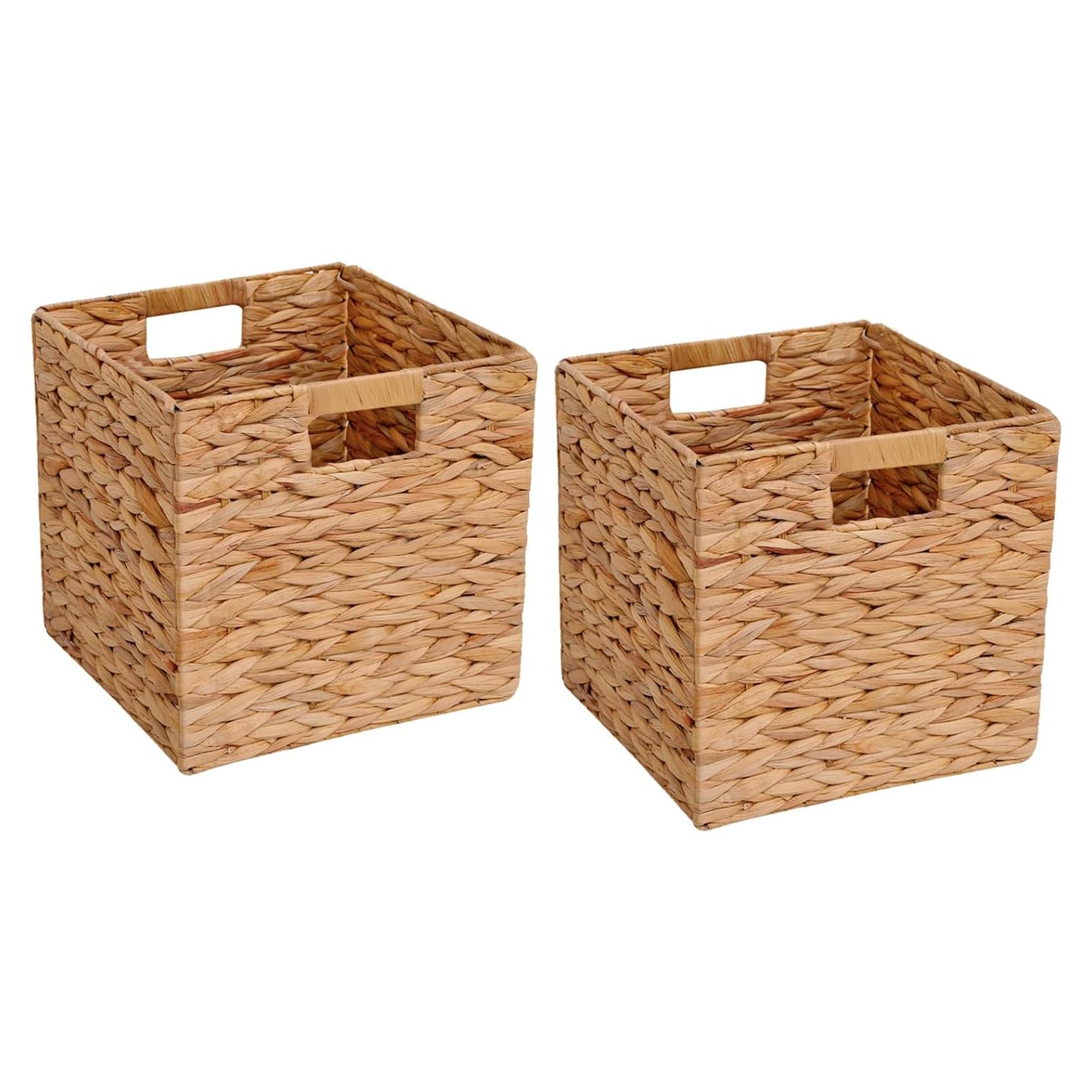 Cesta de Almacenamiento Plegable CXQCMUYE 30.48 cm Mimbre