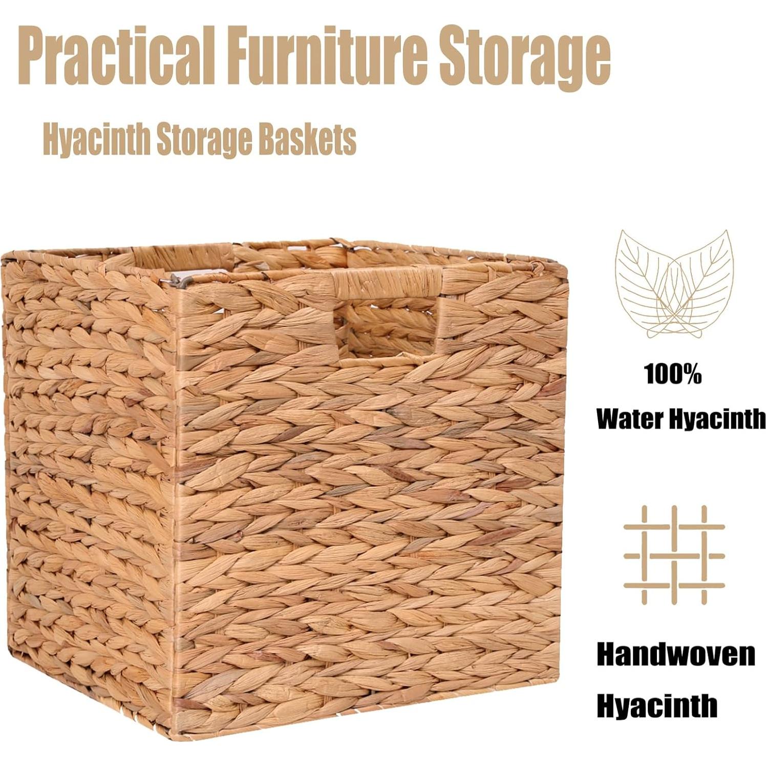 Cesta de Almacenamiento Plegable CXQCMUYE 30.48 cm Mimbre