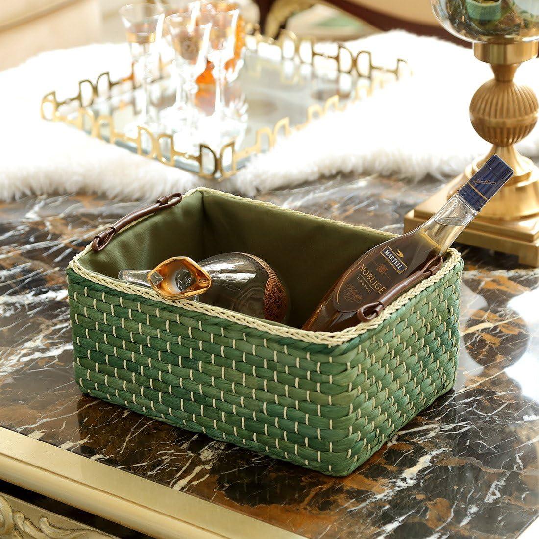 Conjunto de 3 Cestas de Almacenamiento KINGWILLOW Verde