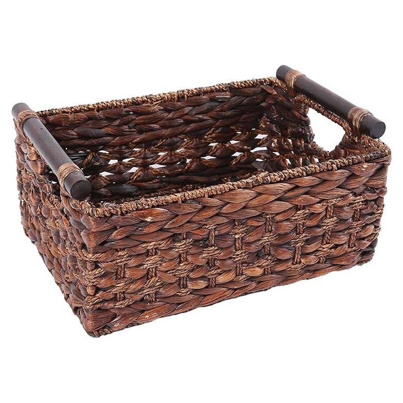 Cesta de Almacenamiento HODAKJUE Rectangular Grande Tejida a Mano