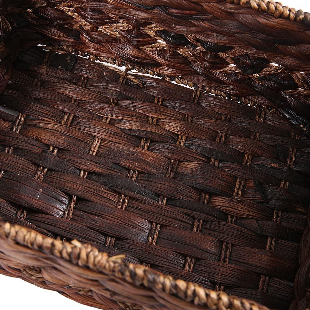 Cesta de Almacenamiento HODAKJUE Rectangular Grande Tejida a Mano