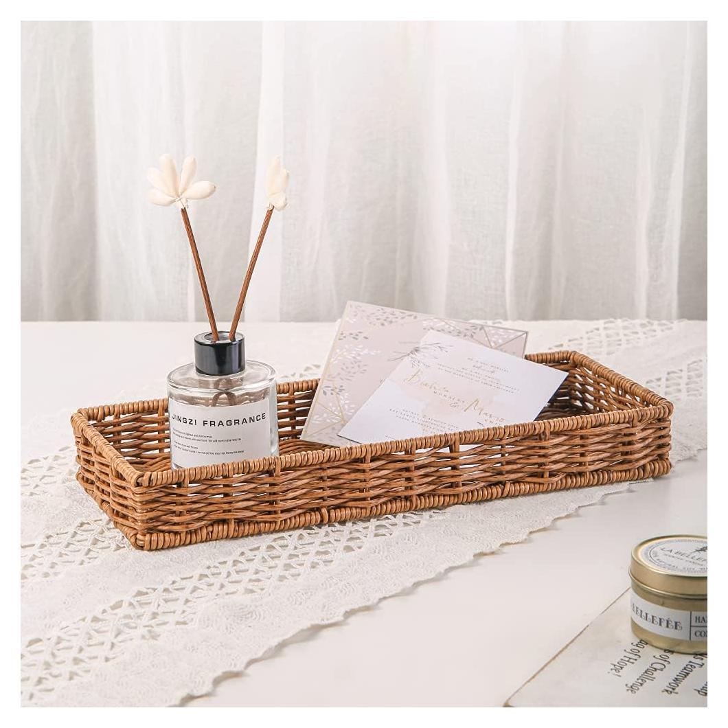 Bandeja de baño MODOGA de ratán imitado 35.1x13.5 cm