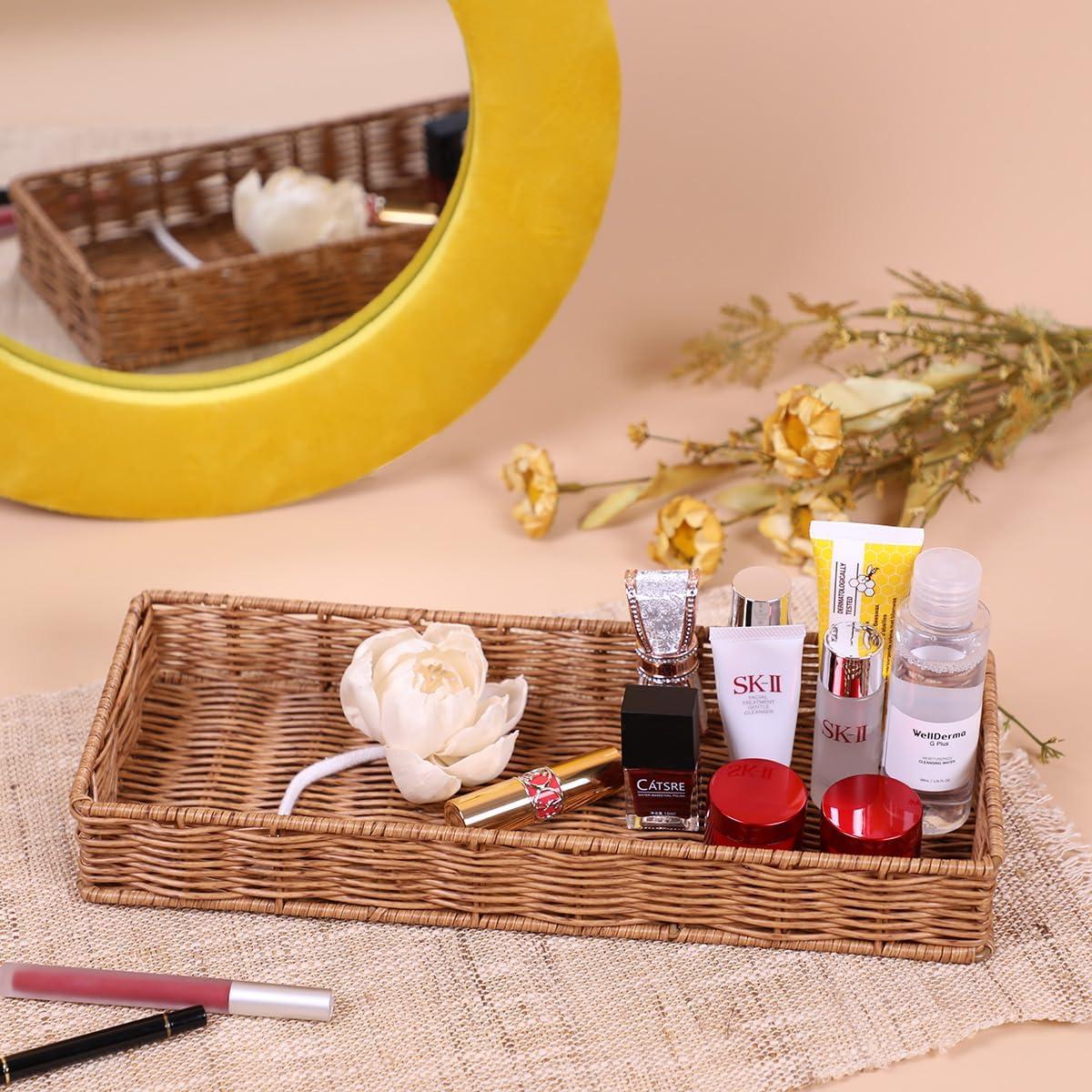 Bandeja de baño MODOGA de ratán imitado 35.1x13.5 cm