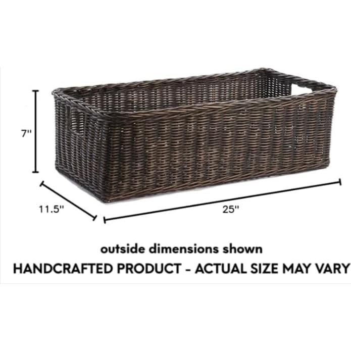 Canasta de Mimbre Grande La Dama de la Canasta 63.5x29.2 cm