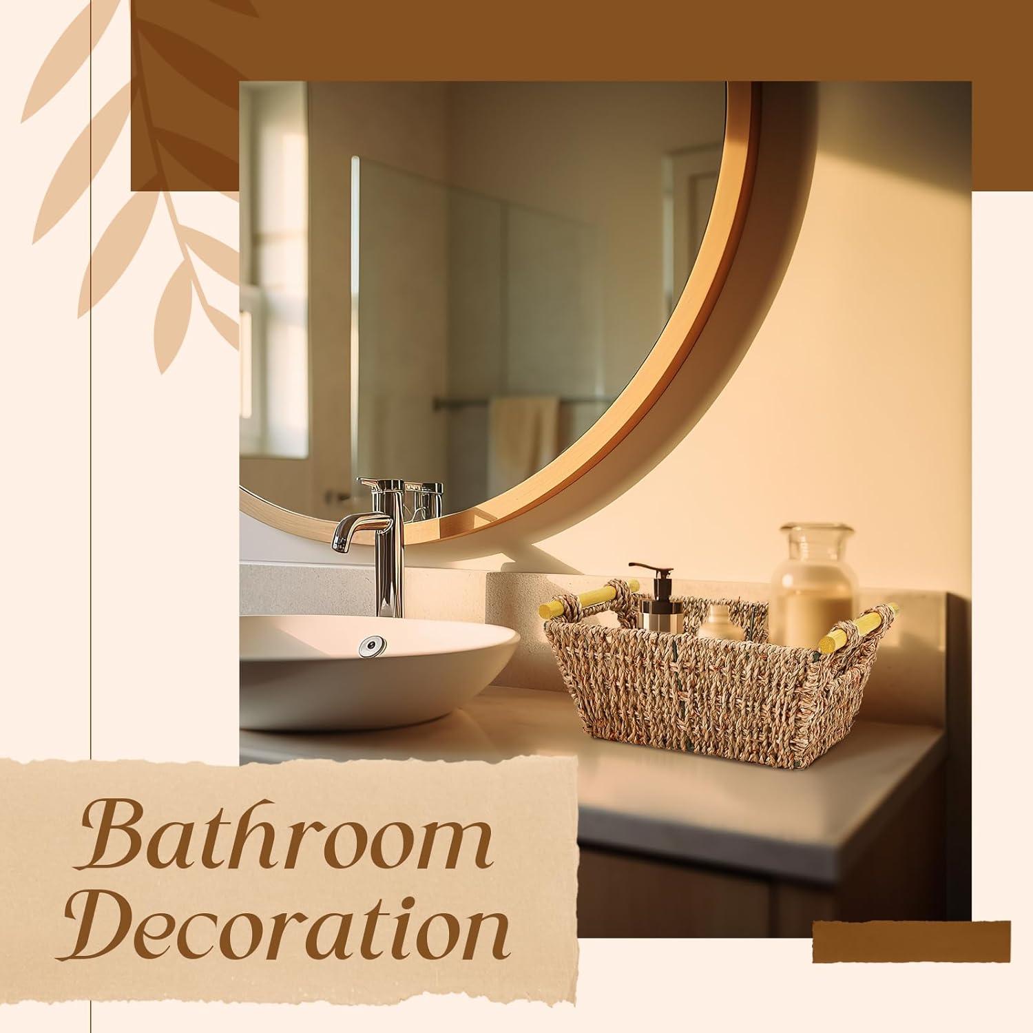 Cestas de Mimbre Marsui 12 Pcs 24.89x16x10.92 cm