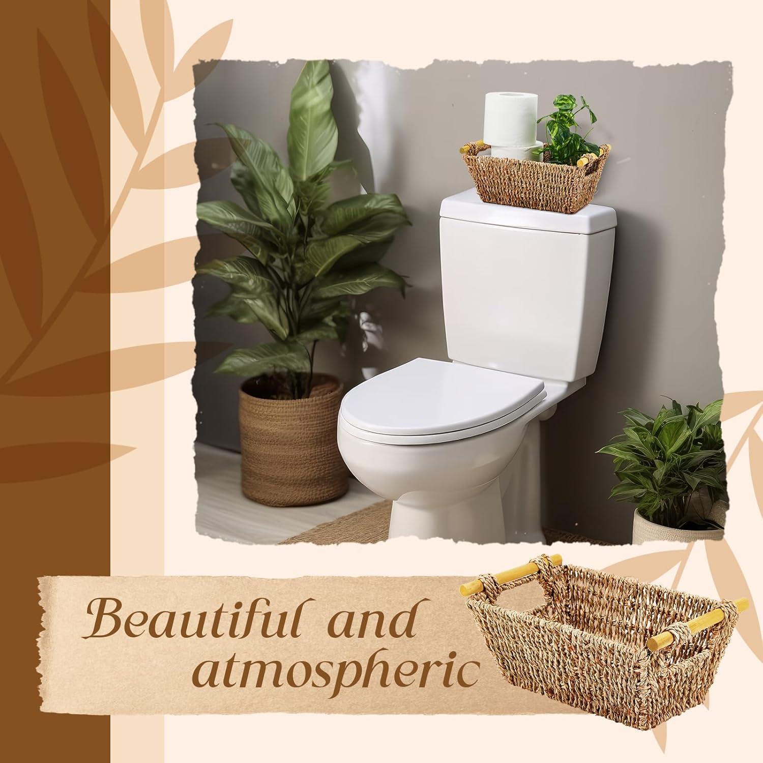 Cestas de Mimbre Marsui 12 Pcs 24.89x16x10.92 cm