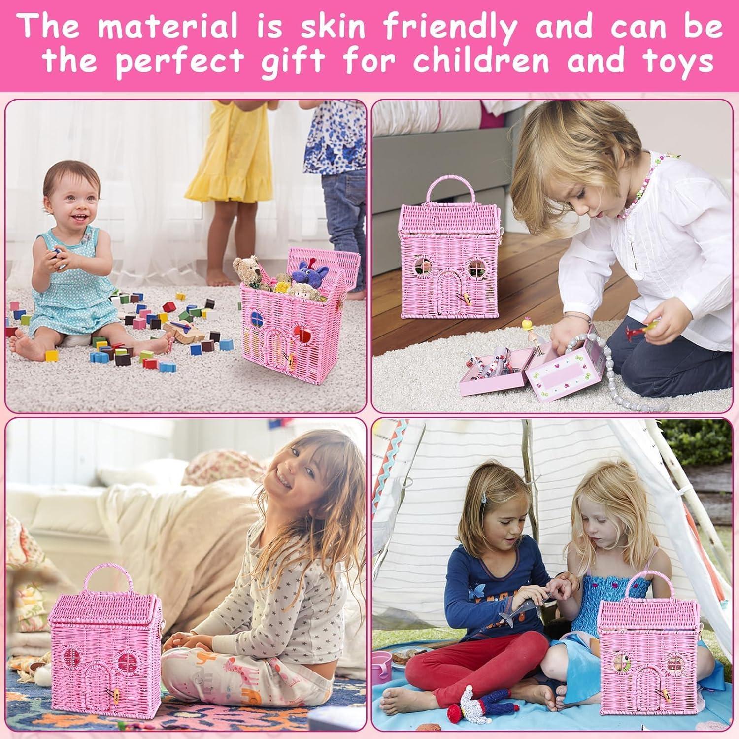 Bolsa de Hombro Casa de Muñecas Easywiny Rosa 24x21x12cm