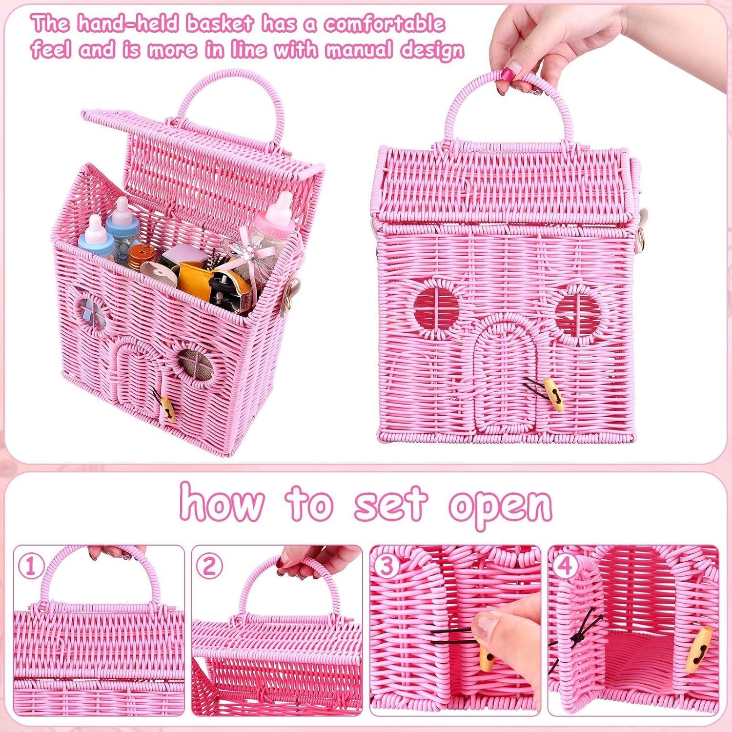 Bolsa de Hombro Casa de Muñecas Easywiny Rosa 24x21x12cm
