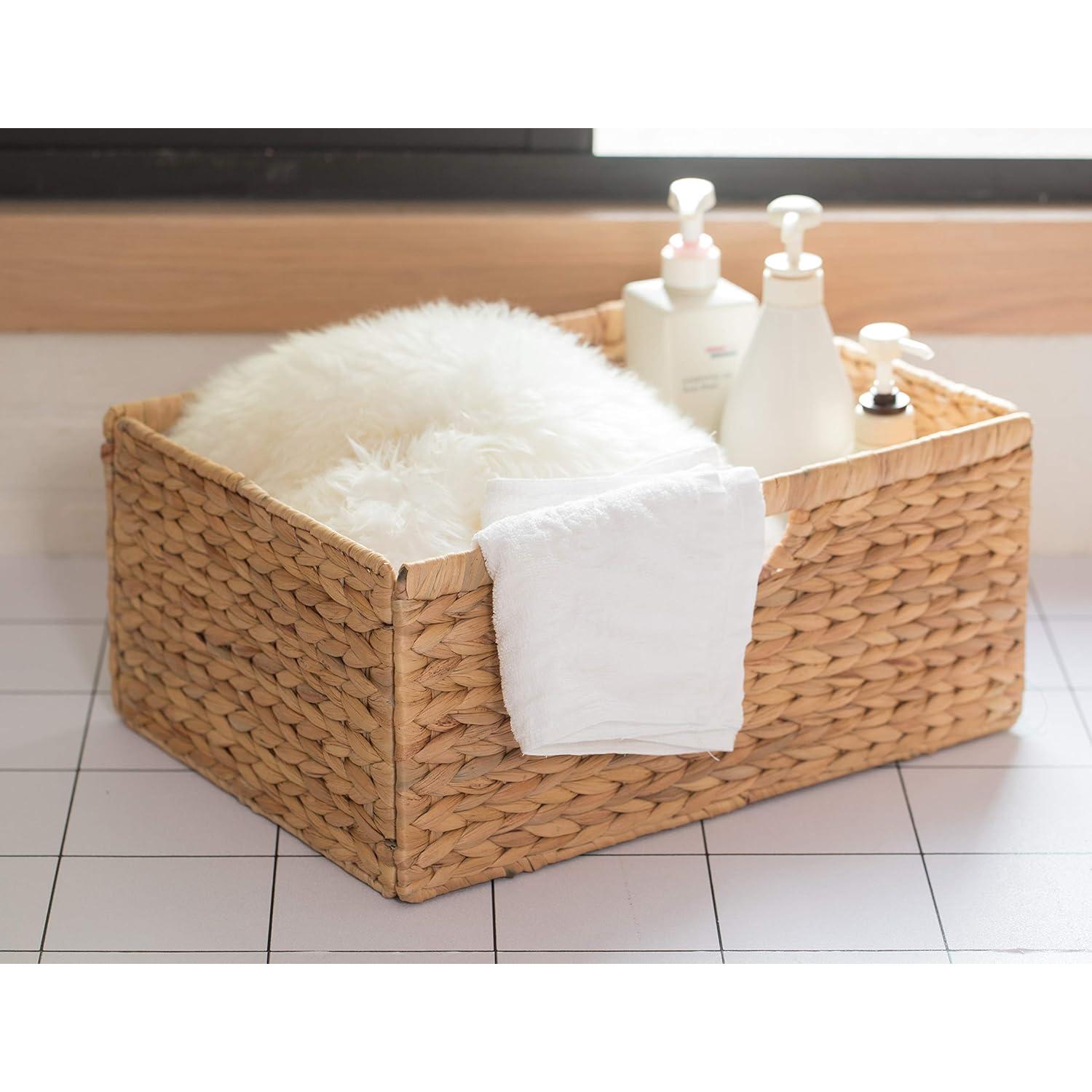 Cesta de Almacenamiento Plegable Vintiquewise Mediana Juncos