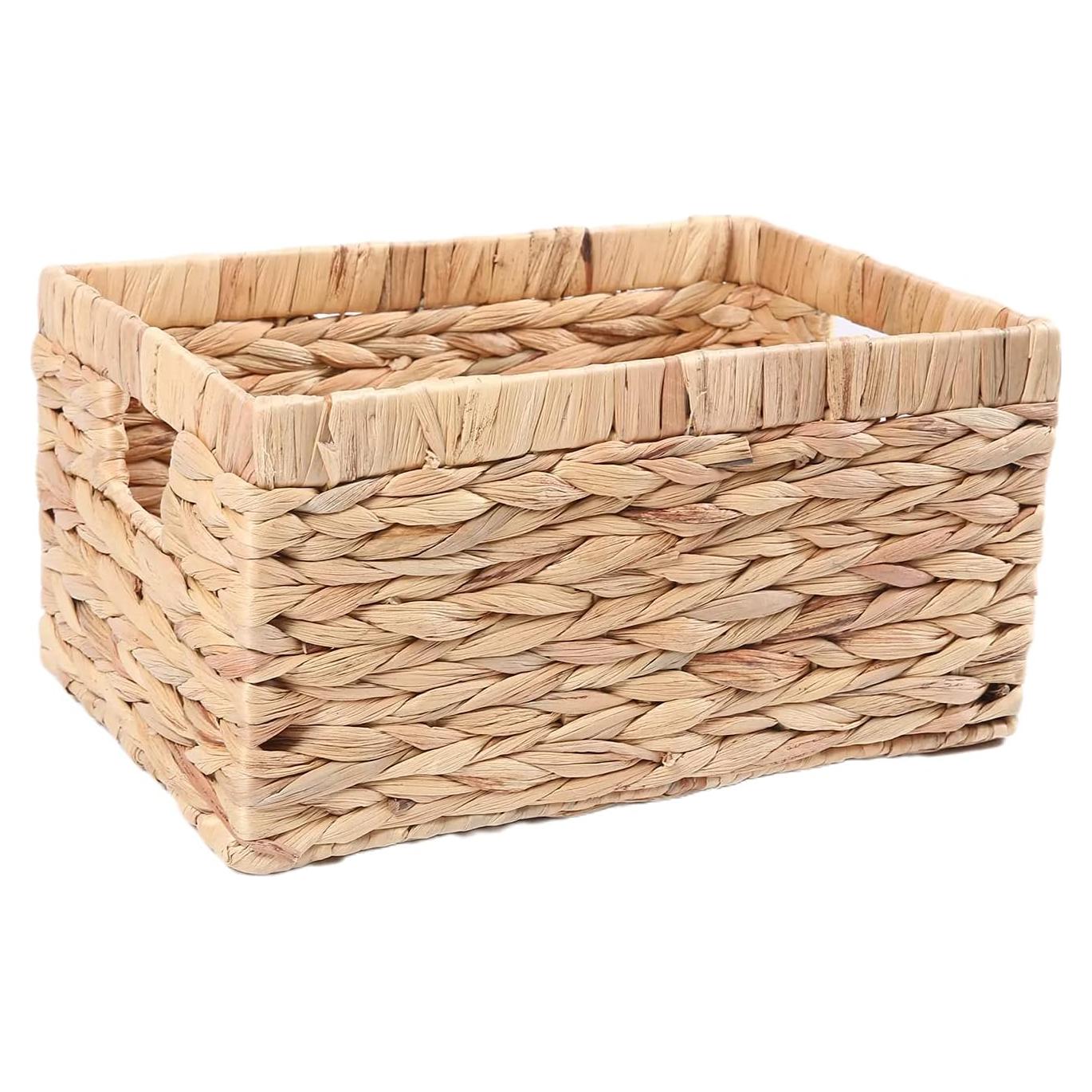 Cesta de Almacenamiento Rectangular SHCMSADO Juncos 38.4x28cm