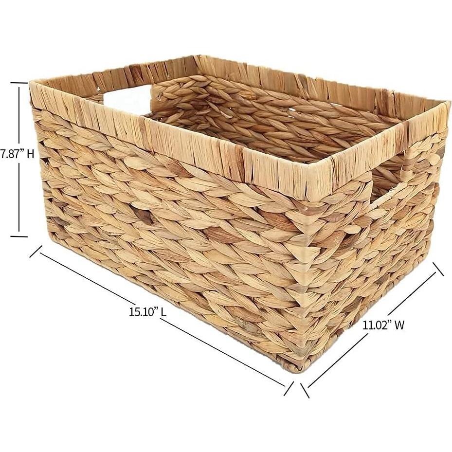 Cesta de Almacenamiento Rectangular SHCMSADO Juncos 38.4x28cm