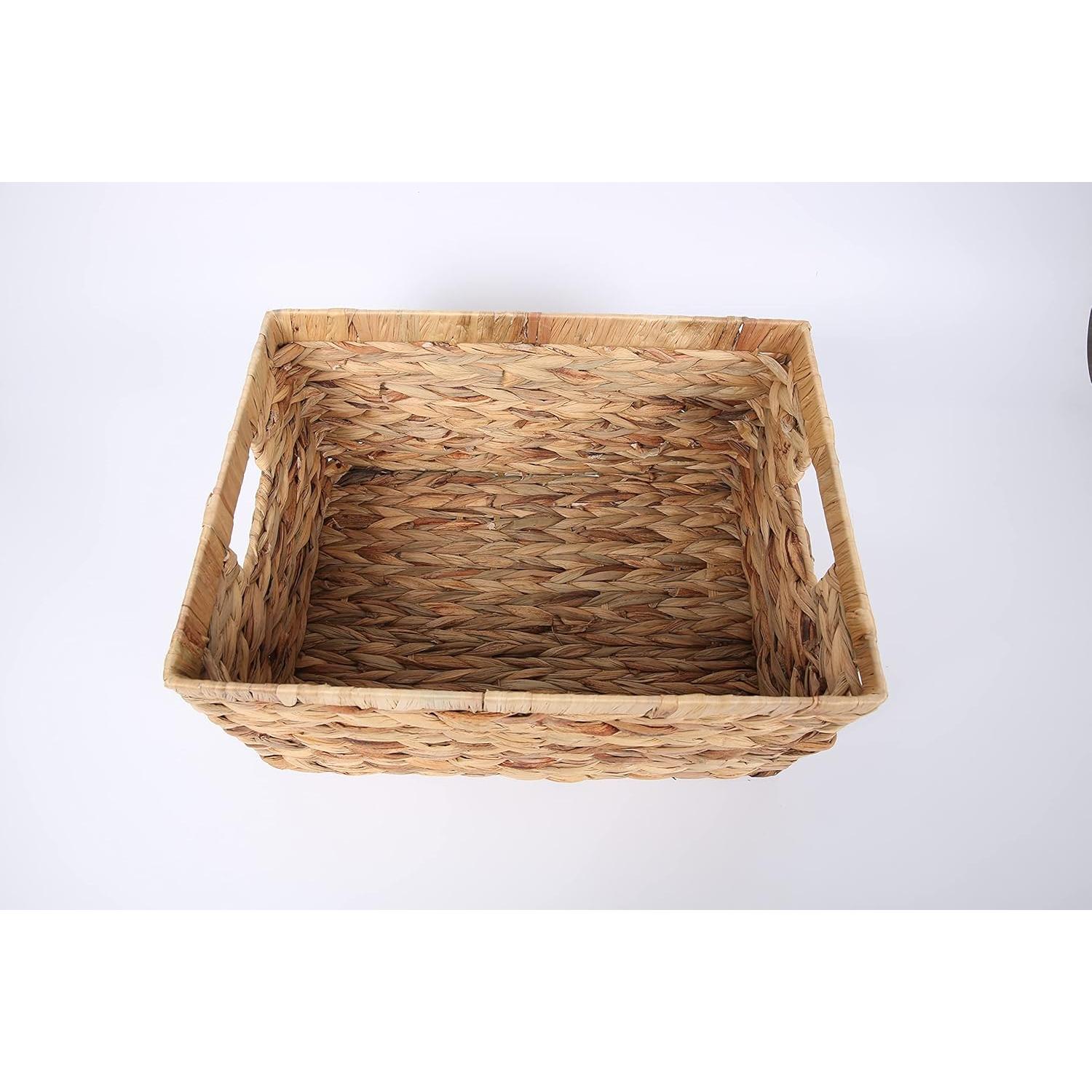 Cesta de Almacenamiento Rectangular SHCMSADO Juncos 38.4x28cm