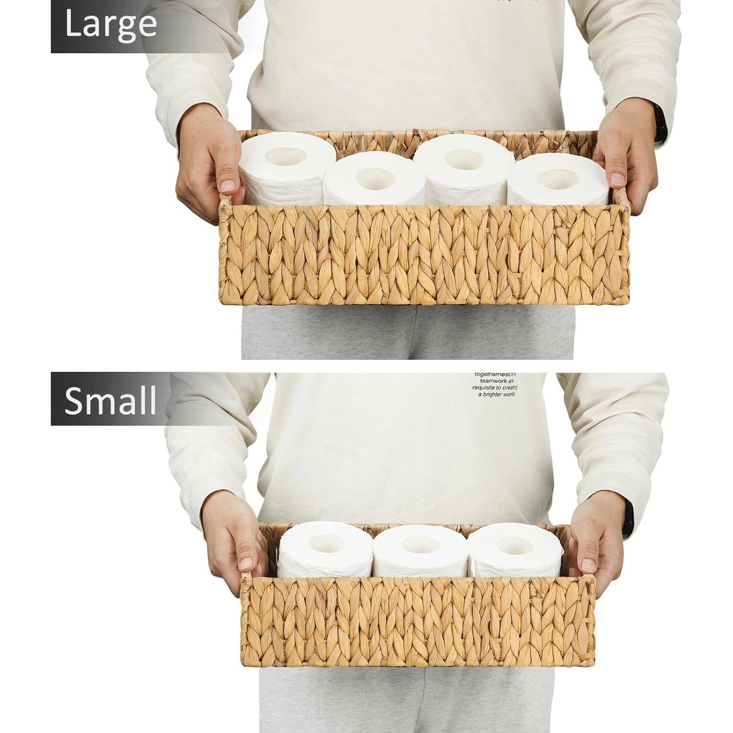 Cesta de Mimbre Graciadeco 2 Paquete Organizador Baño