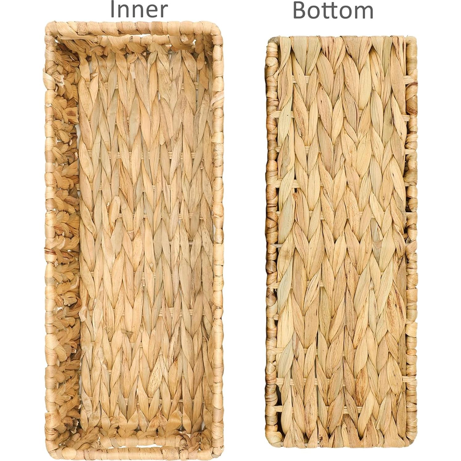 Cesta de Mimbre Graciadeco 2 Paquete Organizador Baño