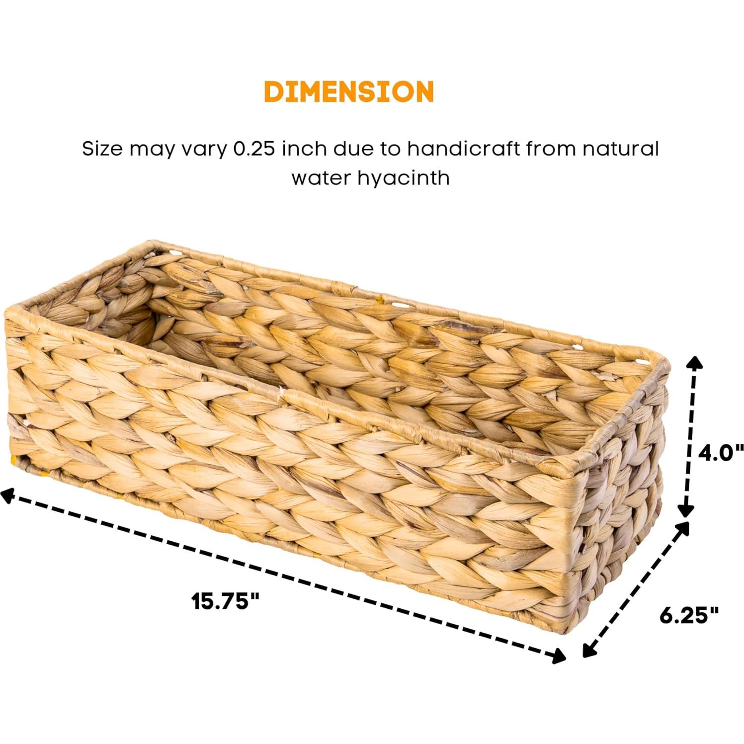 Juego de 3 Soportes de Papel Higiénico M4DECOR de Mimbre
