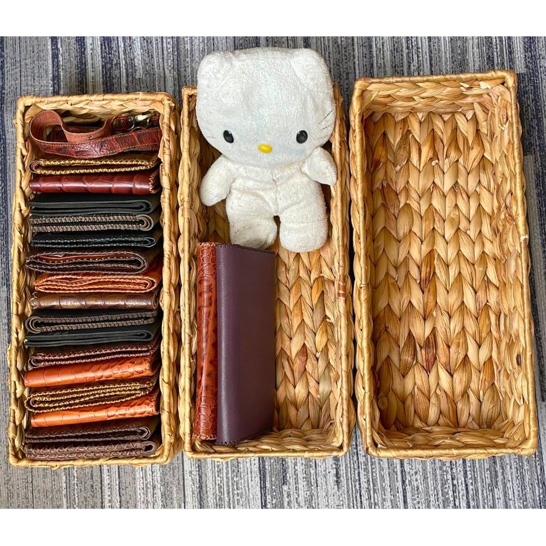 Juego de 3 Soportes de Papel Higiénico M4DECOR de Mimbre