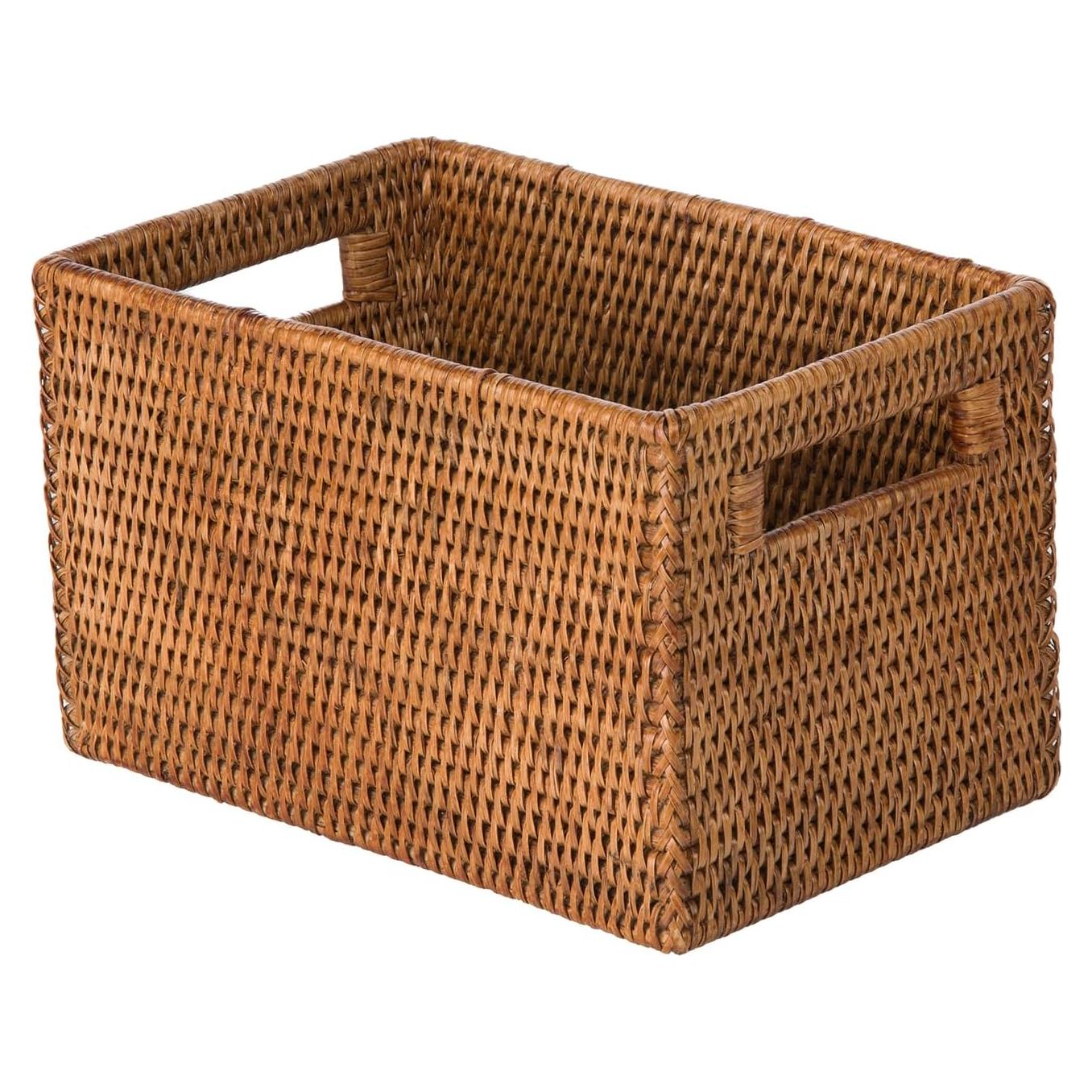 Canasta de Almacenamiento KOUBOO Rattan Miel 25.4x16.5 cm