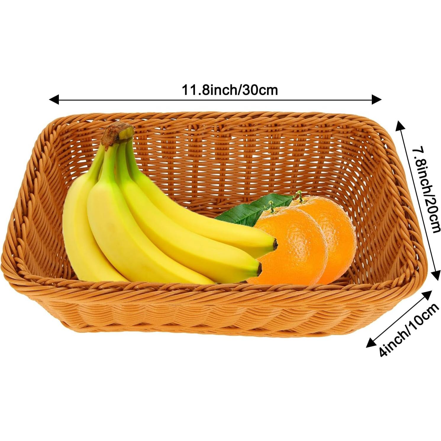 Paquete de 4 Cestas de Almacenamiento DIRBUY 30x20x10 cm