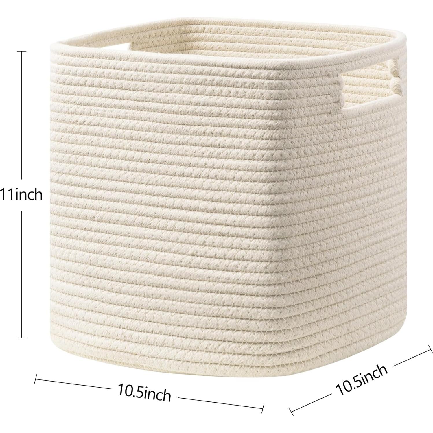 UBBCARE Juego de 4 Canastas de Almacenamiento Beige 27.94 cm