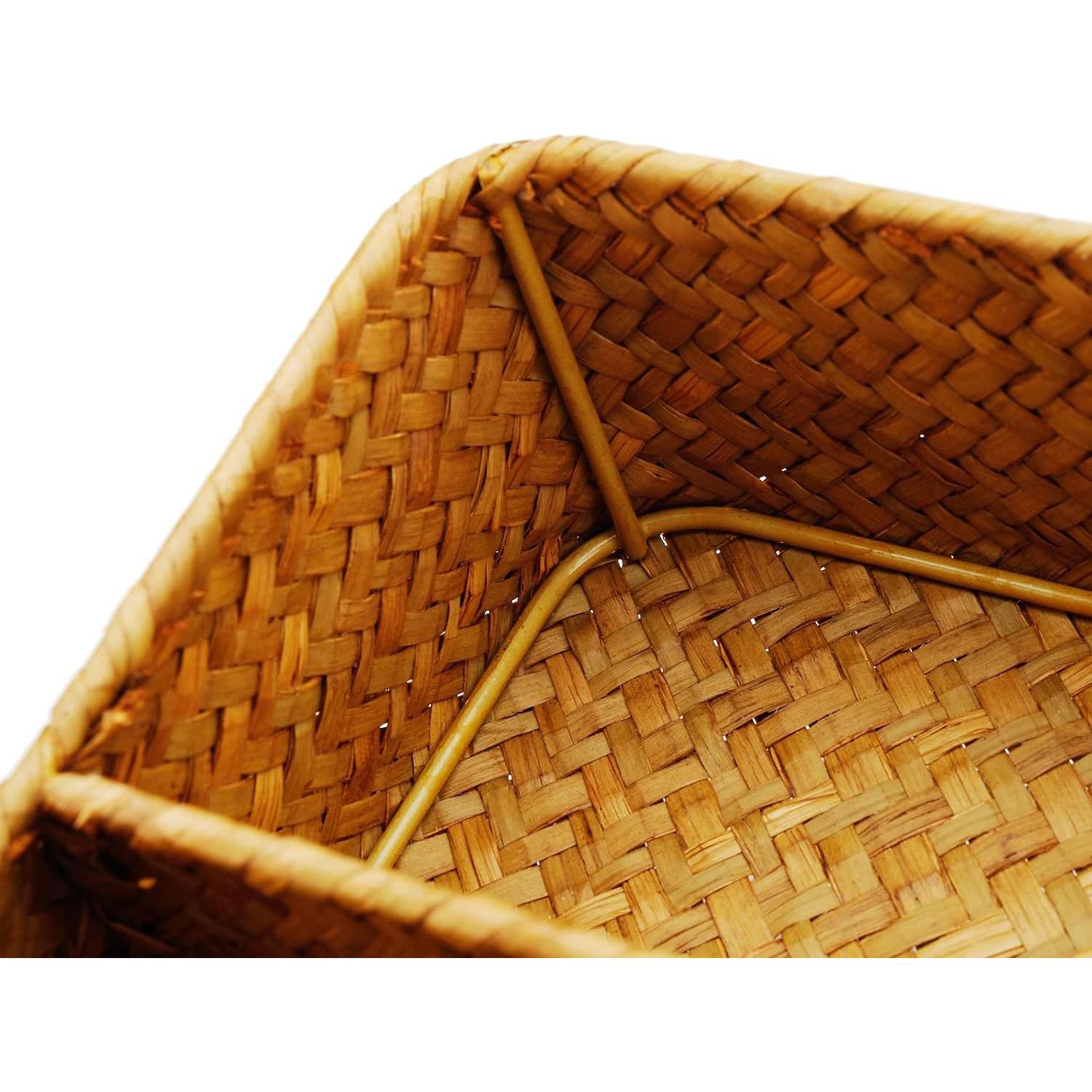 Cesta de Almacenamiento DECRAFTS 4 Secciones Natural 36x26x5 cm